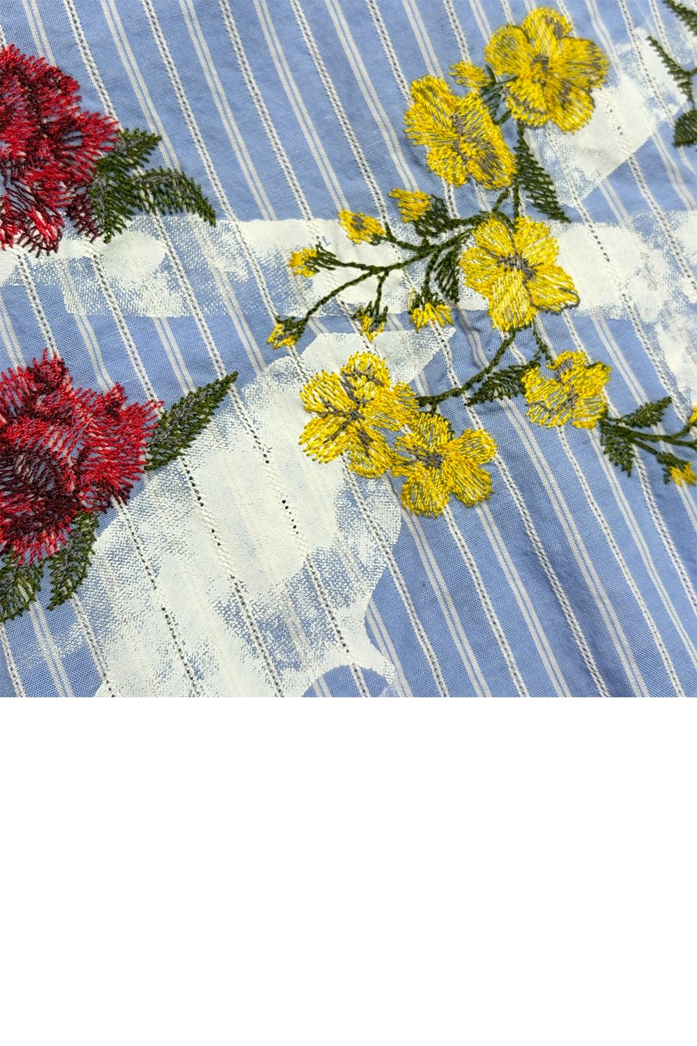 STRIPES SHIRT FLOWER / ストライプ シャツ フラワー