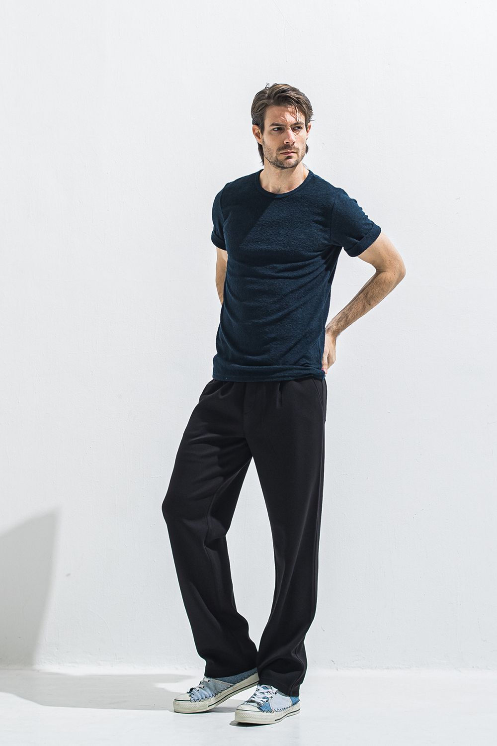SEMI WIDE TUCK PANTS / セミワイド タック パンツ