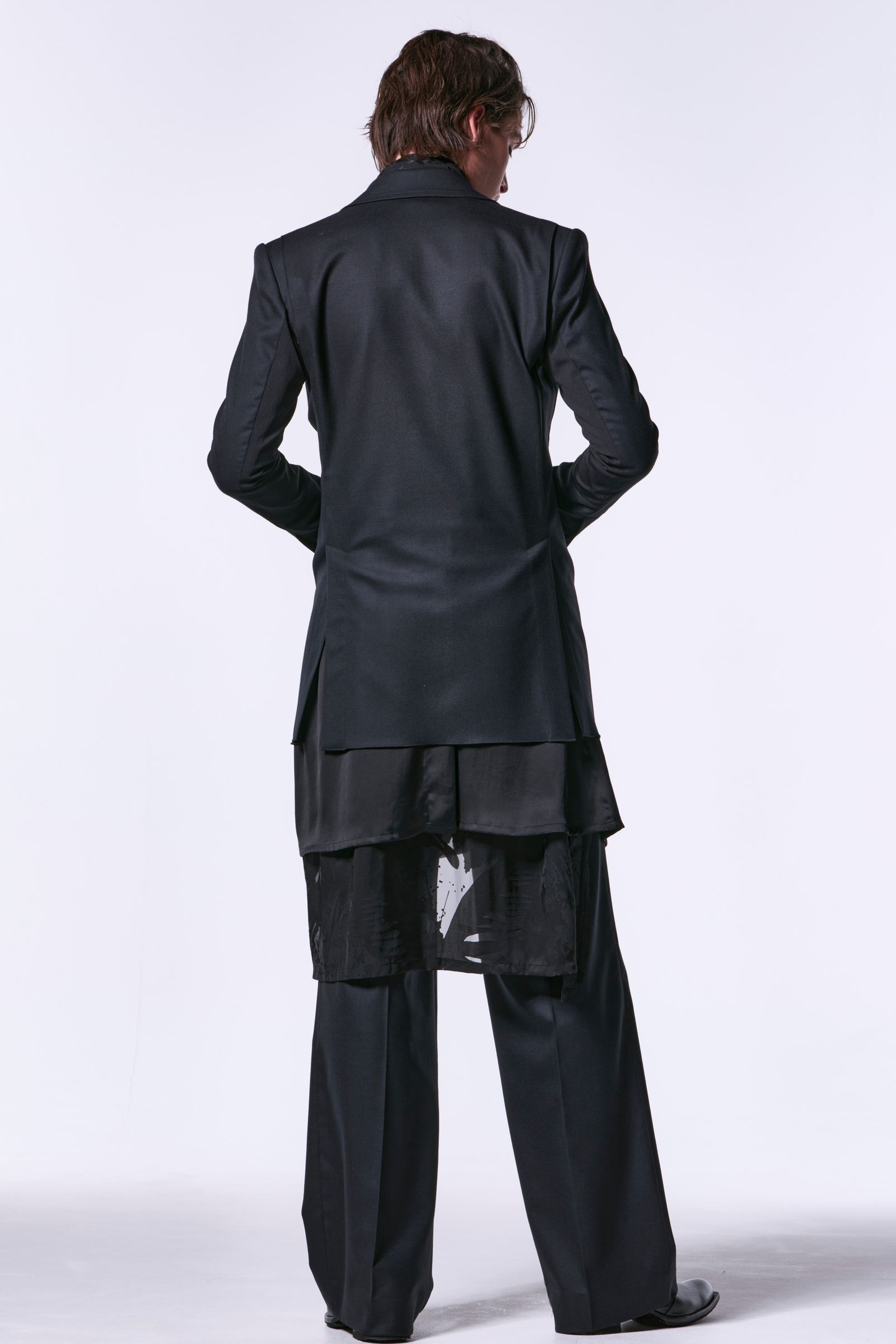 72Saxony 2Tuck Wide Slacks / サキソニーウール 2タックワイドスラックス