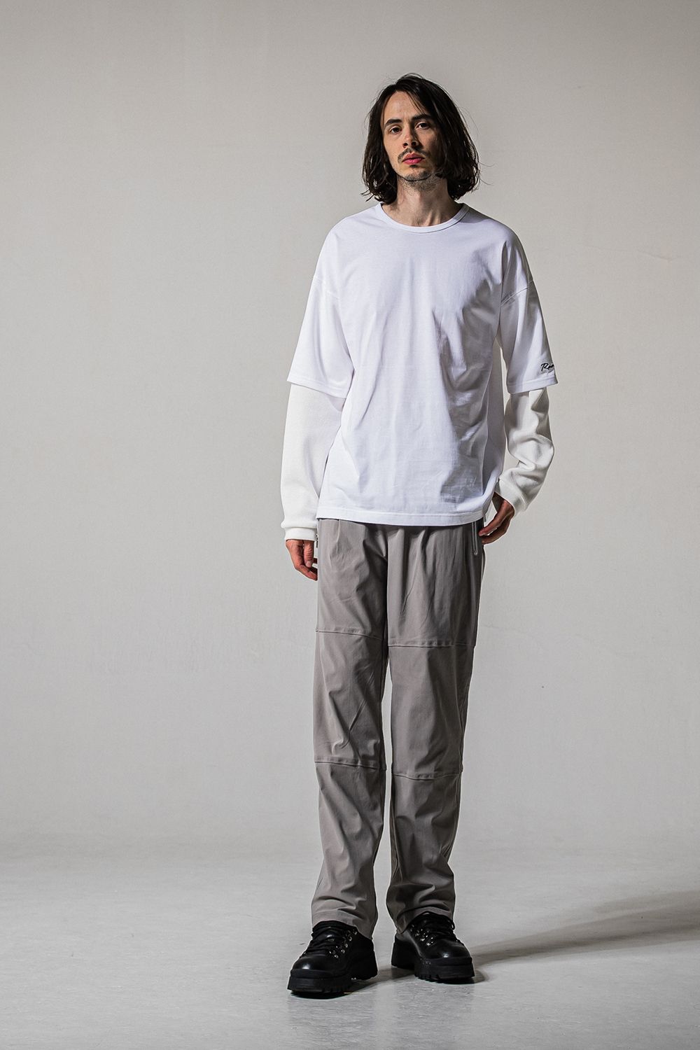 FAKE LAYERED WAFFLE LONG SLEEVE / フェイクレイヤード ワッフル ロングスリーブ