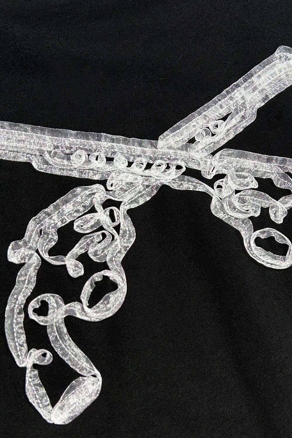 ORGANDY CROSSGUN T (Women's) / オーガンジー クロスガン Tシャツ