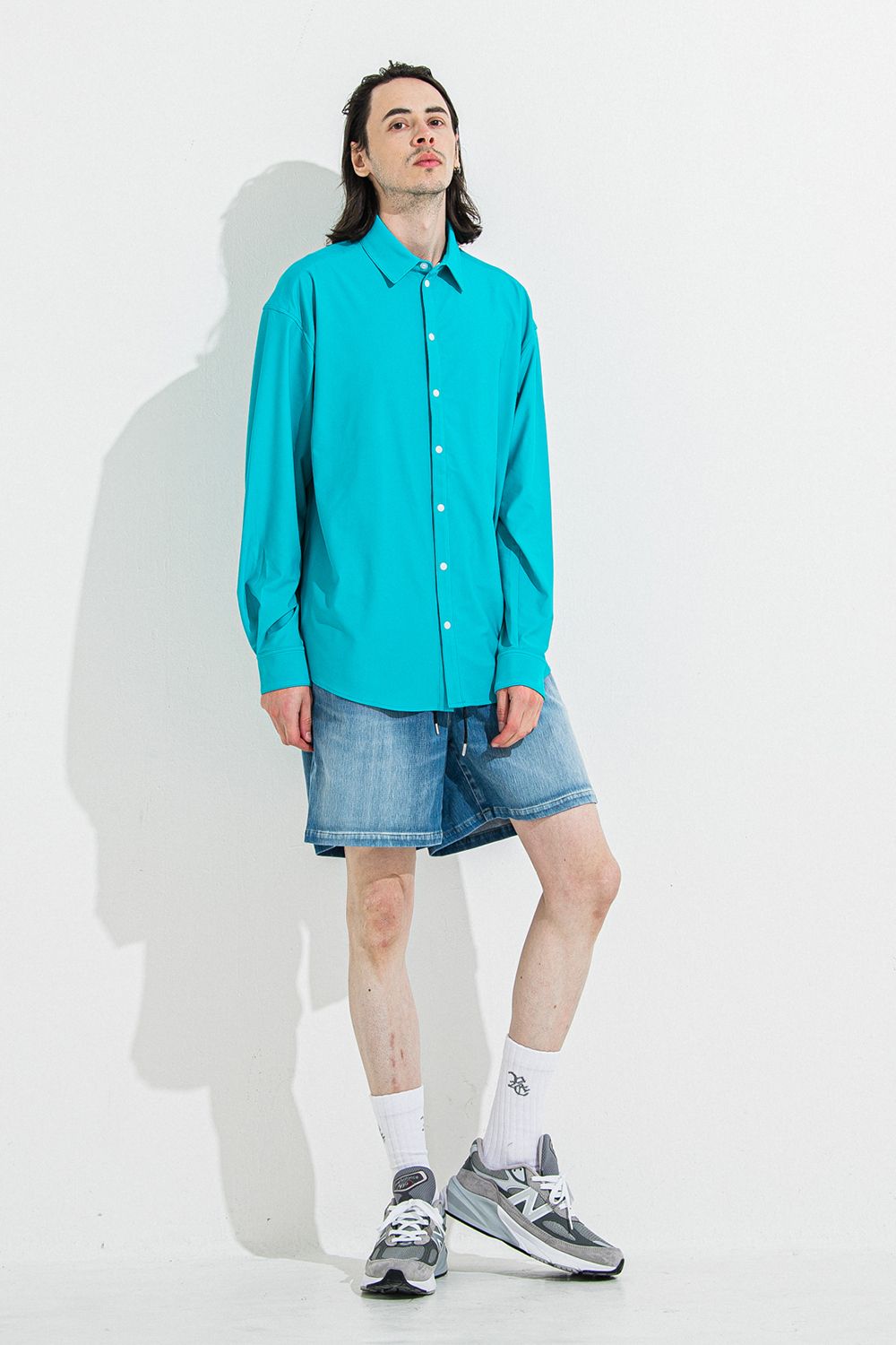 DENIM JERSEY SHORTS / デニム ジャージ ショーツ