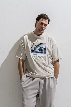heli overnylon T / ナイロン オーバーサイズTシャツ