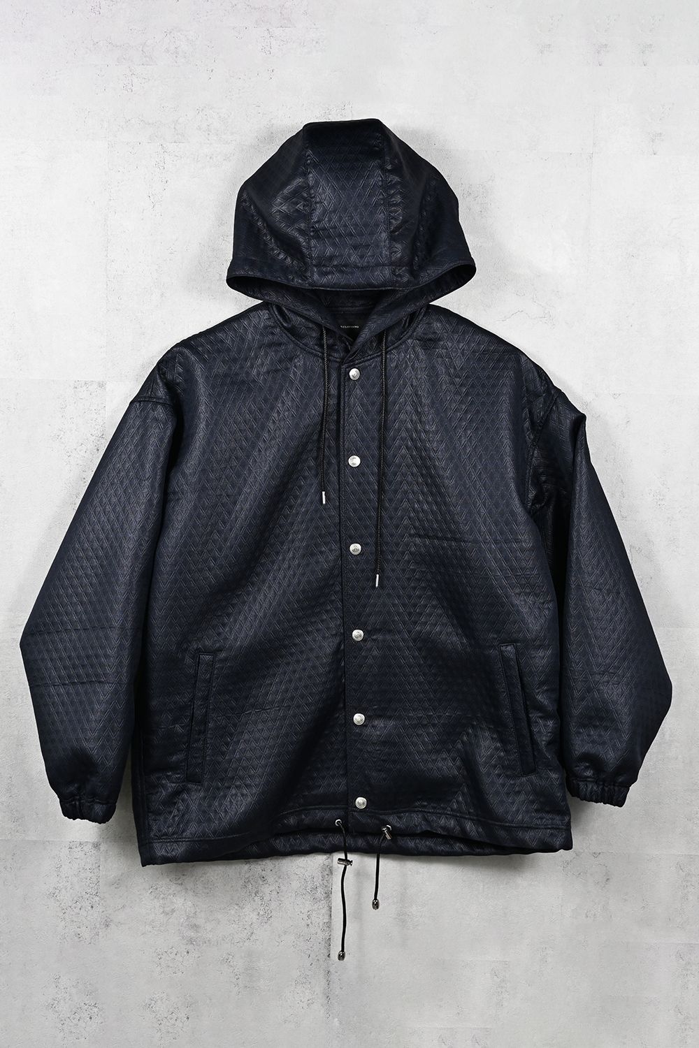 QUILTING COACH HOODIE / キルティング コーチジャケットパーカー