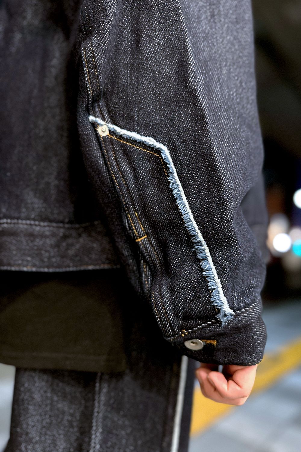 Loose twist yarn denim BL / ルーズ ツイスト ヤーン デニム ブルゾン