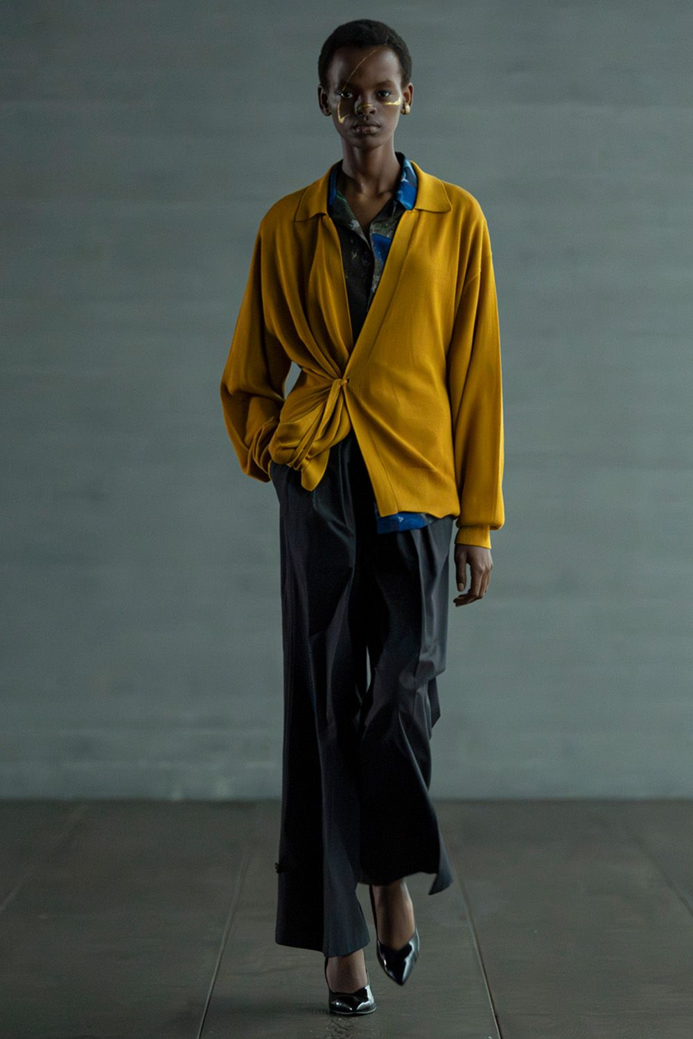 RAINMAKER - OPEN COLLAR S/S SHIRT / 燕子花図 オープンカラー