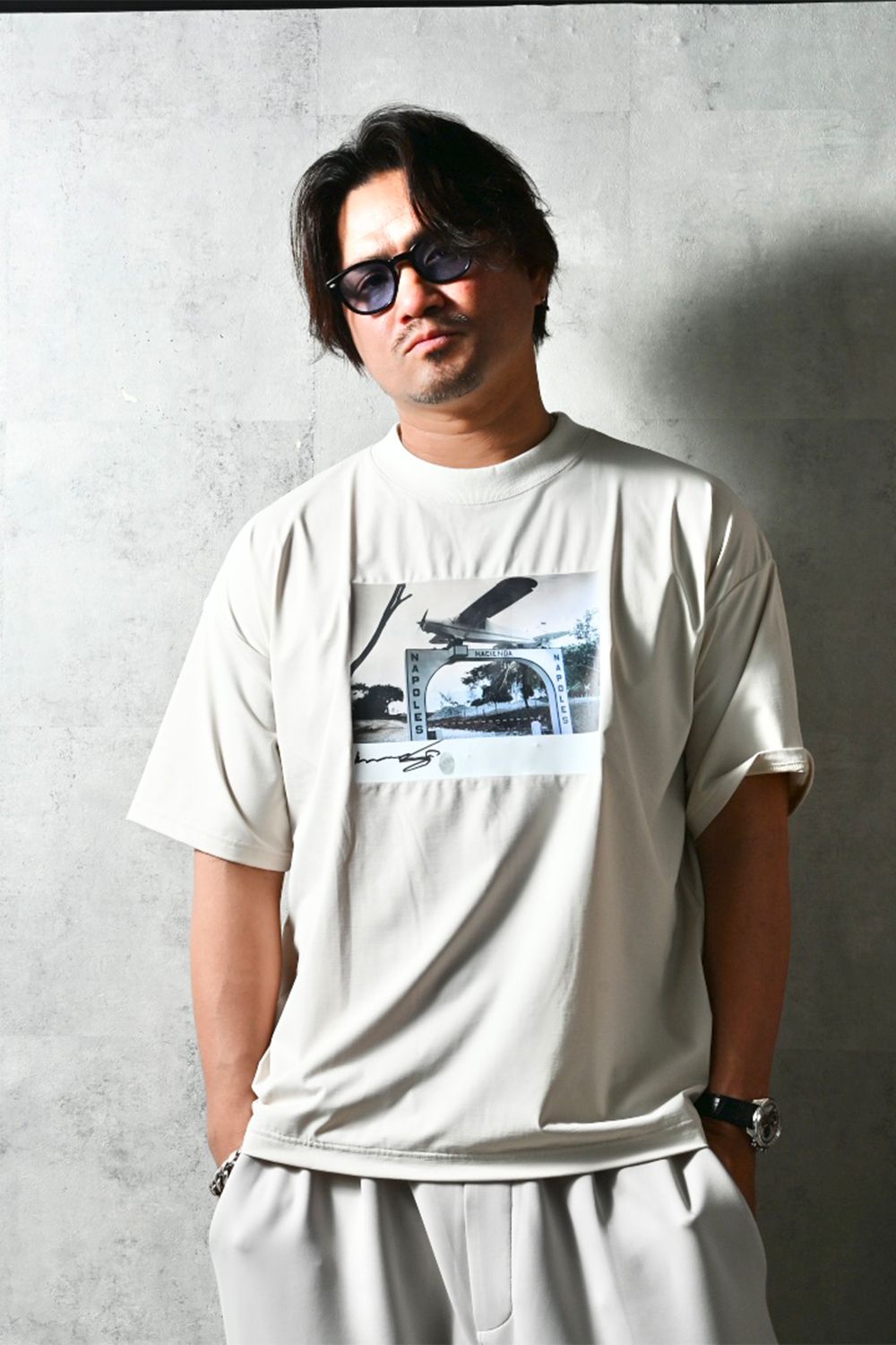 heli overnylon T / ナイロン オーバーサイズTシャツ