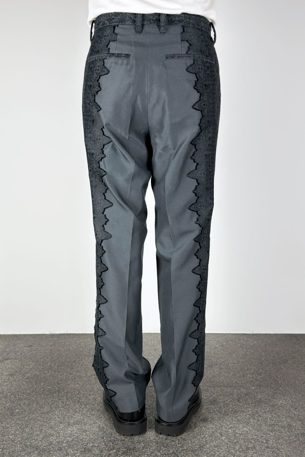 Lace jacquard trousers / レース ジャガード トラウザーズ