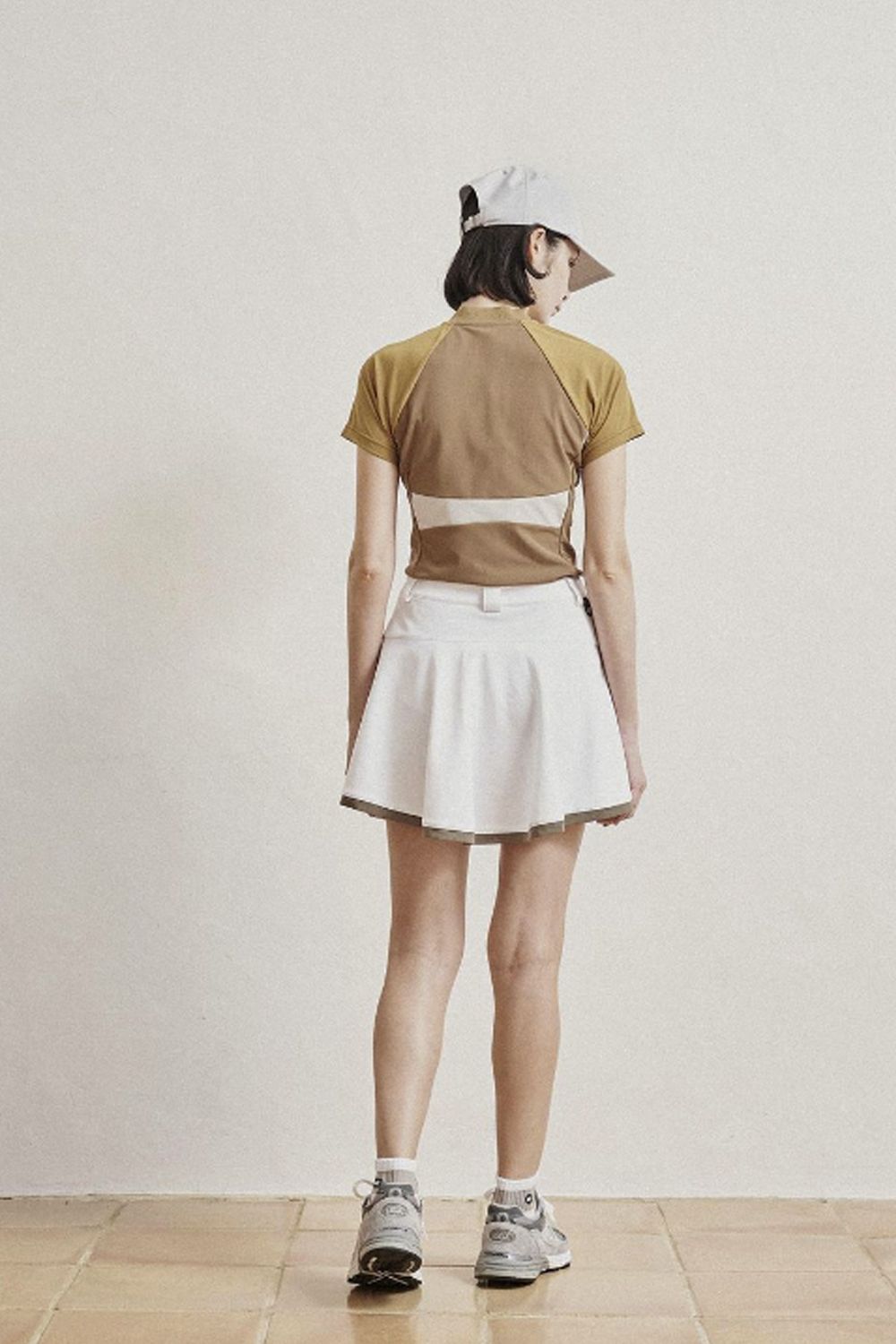 HEM MESH FLAIR SKIRT  / ヘム メッシュ フレア スカート