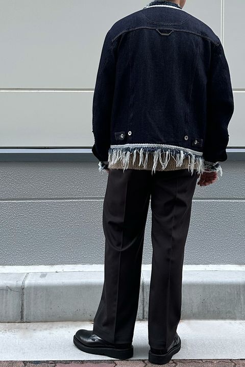 meagratia Lace tape denim BL Style②