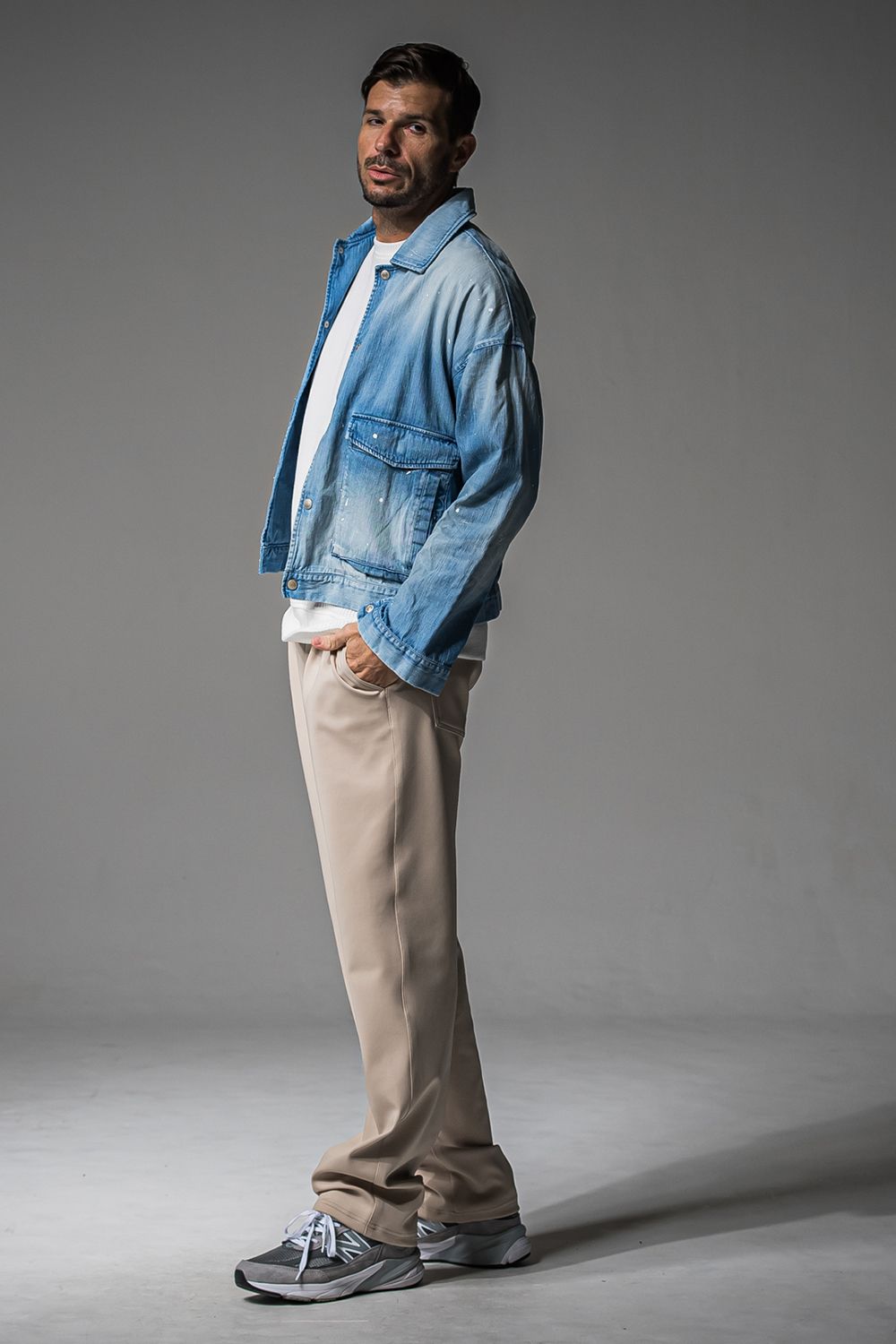 CHRIS EASY WIDE TUCK PANTS / クリス イージーワイドタックパンツ