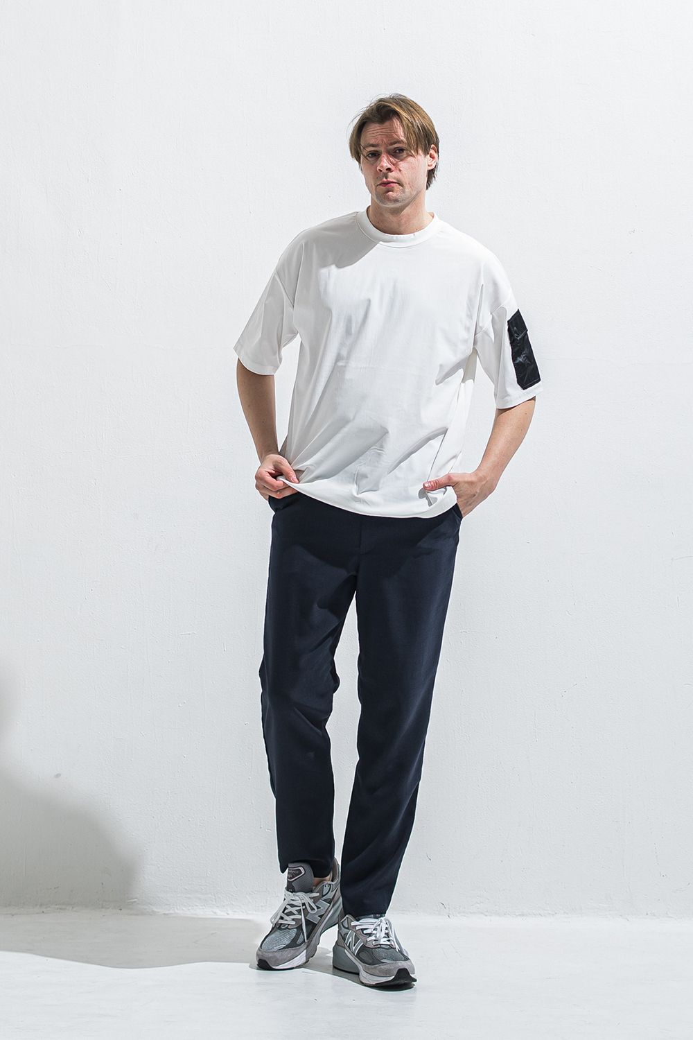 MILITARY POCKET NYLON OVER TEE / ミリタリー ポケット ナイロン オーバー Tシャツ
