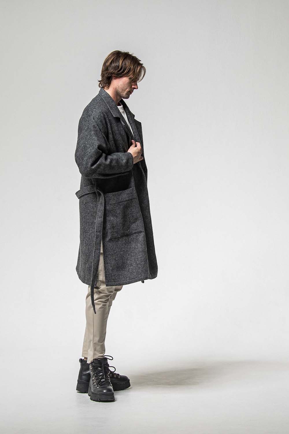 GOWN OVER COAT / オーバーサイズ ガウン コート