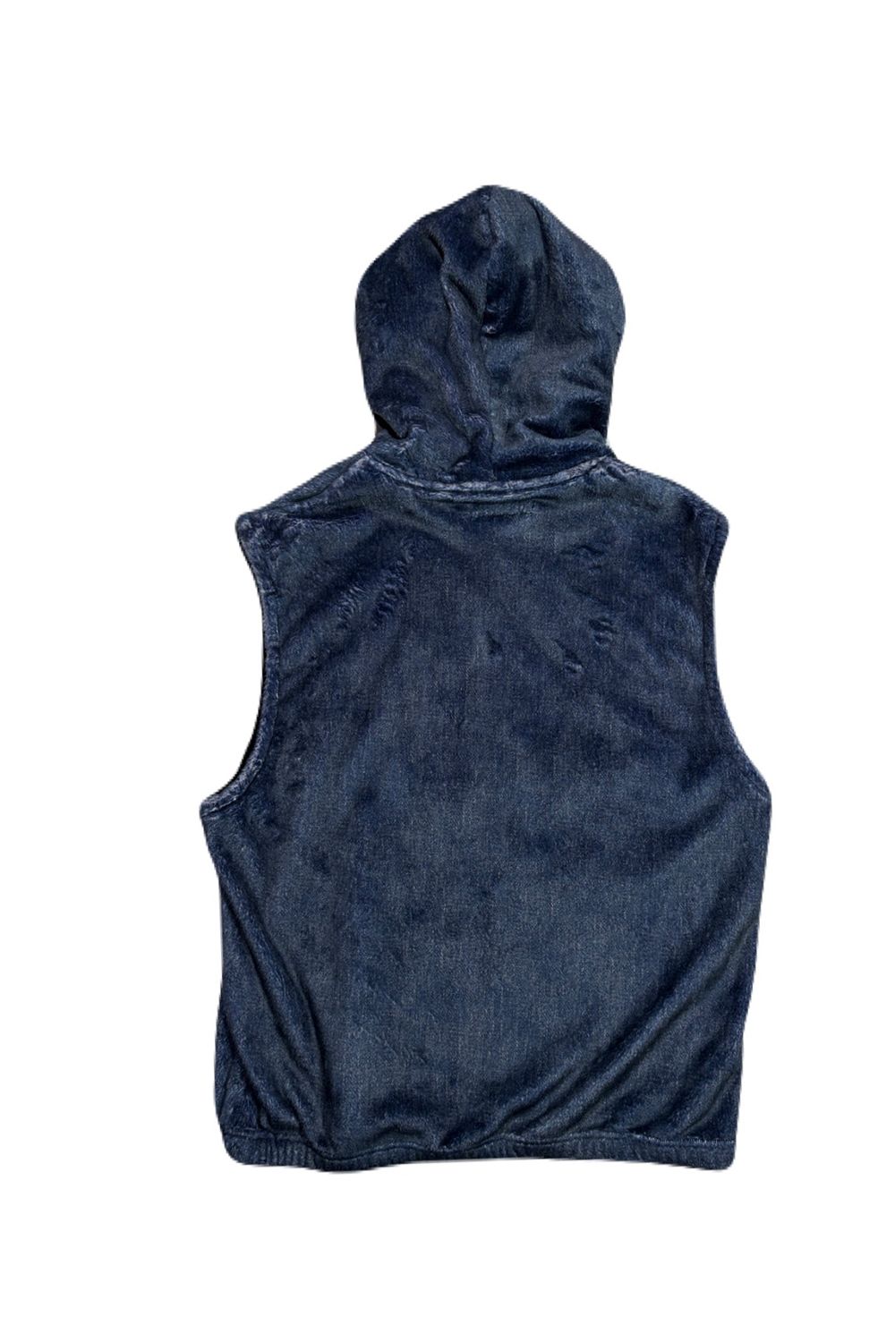 FLEECE DENIM VEST A / フリース デニム ベスト / クリスタルクロスガン