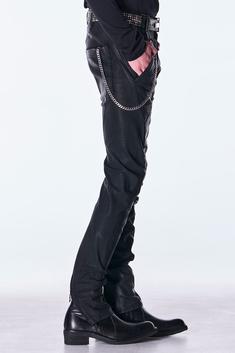 Denim Curve Pants / コーティング デニム カーブ パンツ