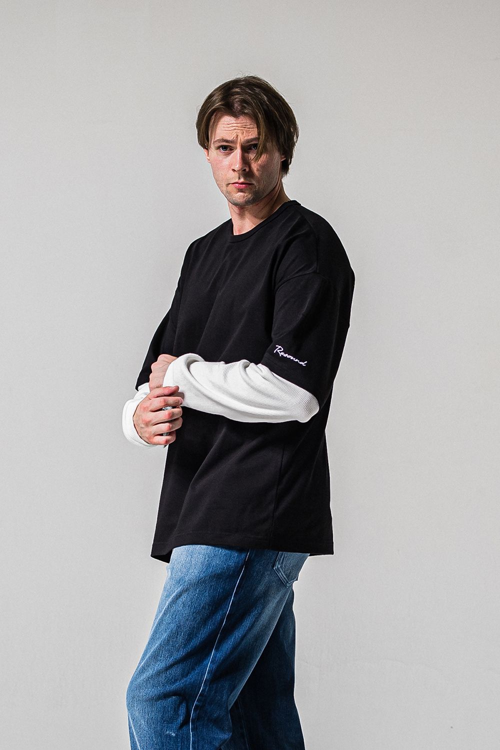 FAKE LAYERED WAFFLE LONG SLEEVE / フェイクレイヤード ワッフル ロングスリーブ