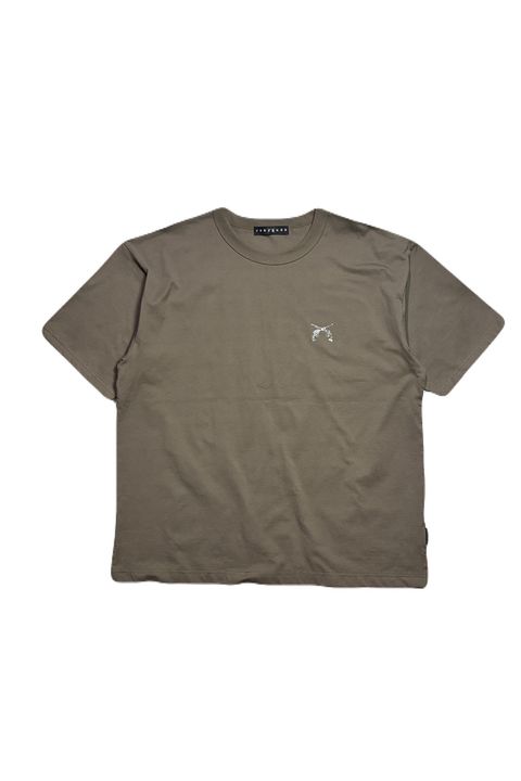 ORGANIC COTTON SHORT SLEEVE TEE MESSAGE PRINT SWAROVSKI  / オーガニックコットン ショートスリーブ Tシャツ / メッセージプリント スワロフスキー