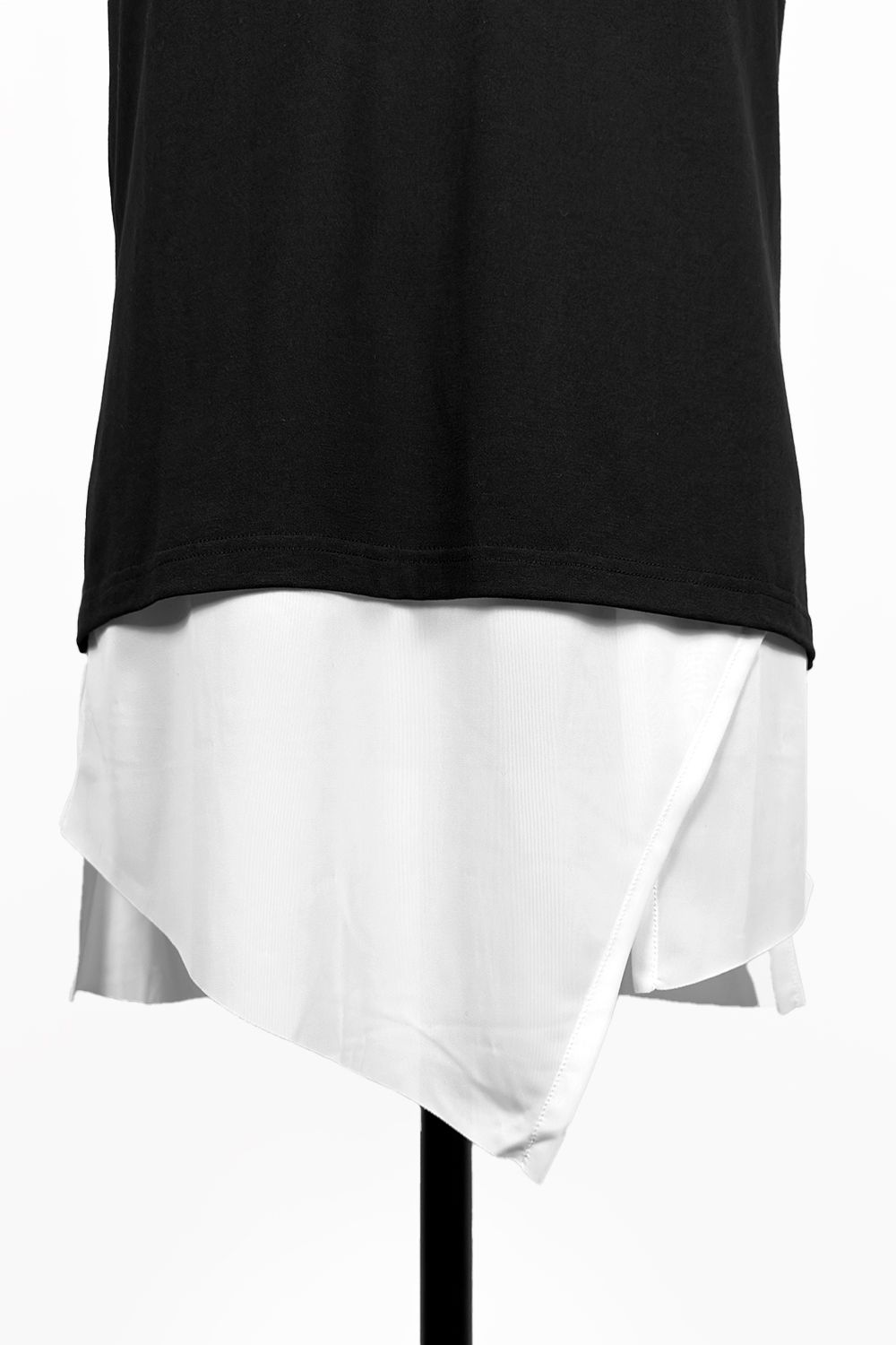 BEA-TENJIKU Slit Hem Layered T-Shirt / ベア天竺 スリットヘムレイヤードTシャツ