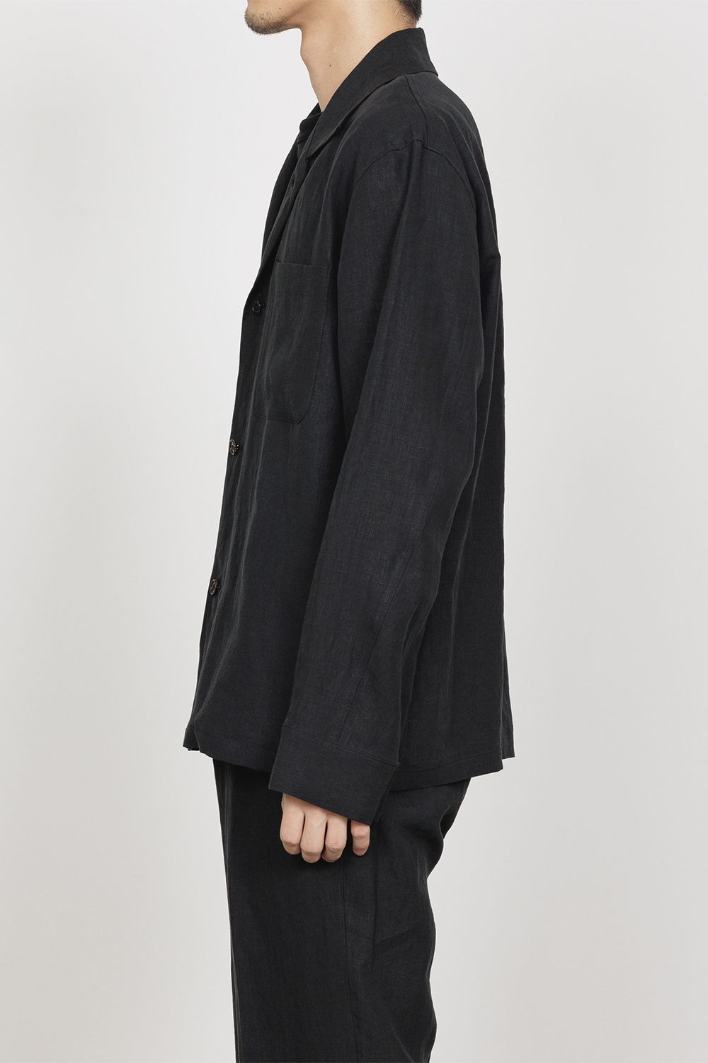 80/1 HEMP TYPEWRITER-CLOTH UTILITY SHIRT / ヘンプ タイプライタークロス ユーティリティーシャツ