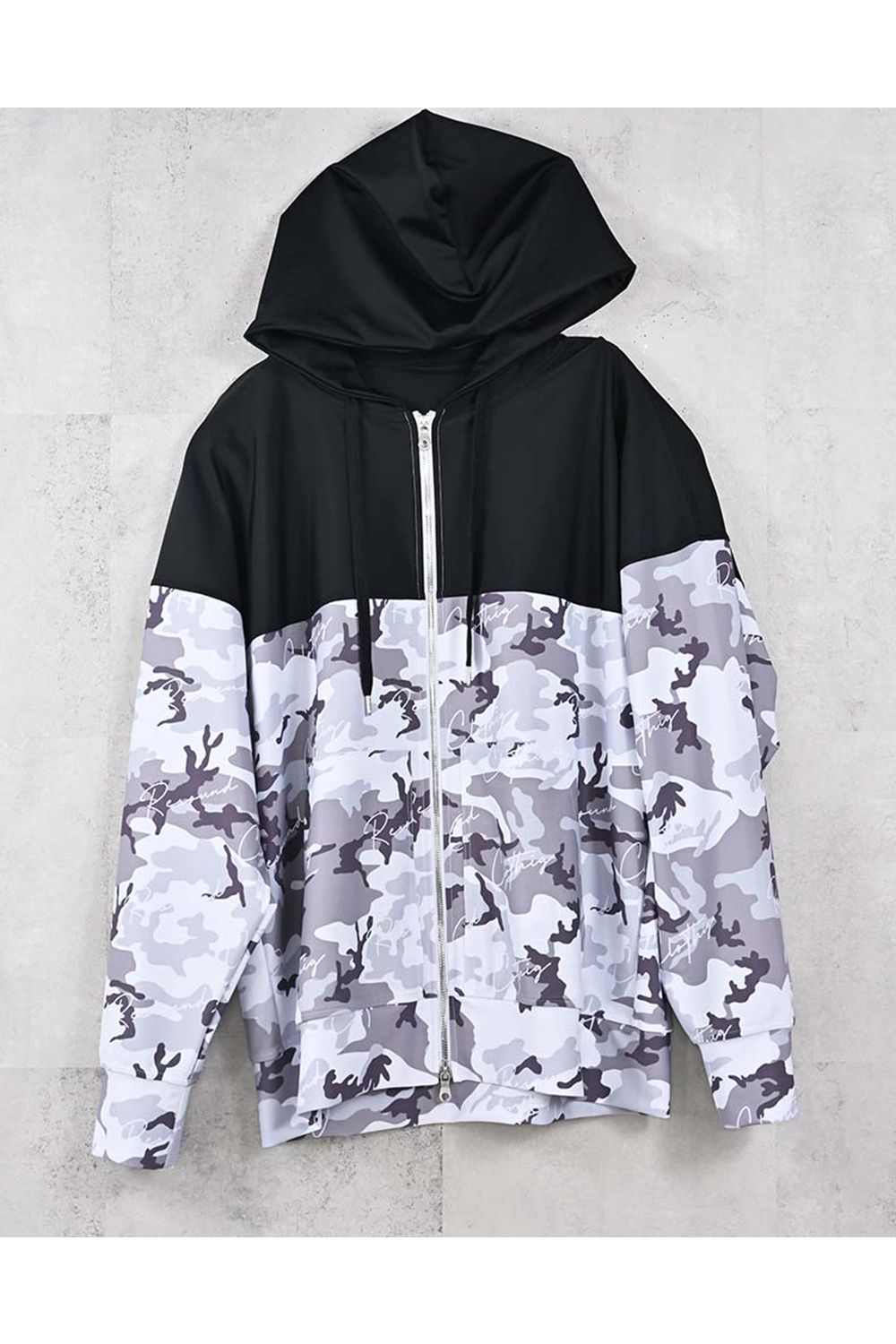 RUSH OVER ZIPUP HOODIE / オーバーサイズ ジップアップ ラッシュパーカー