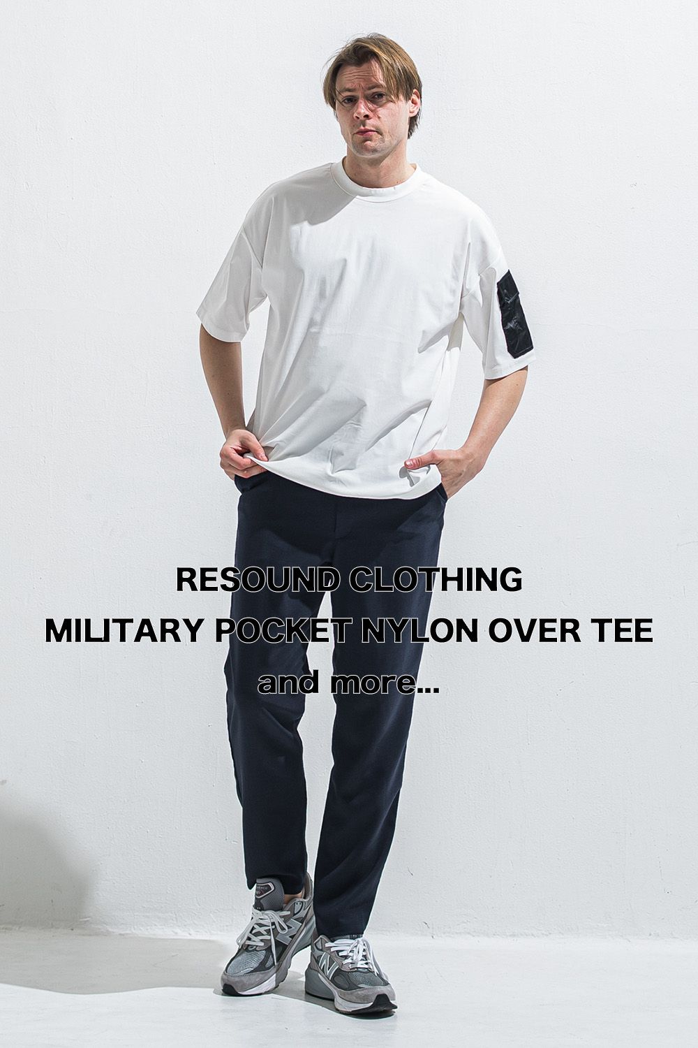 RESOUND CLOTHINGの夏は特におすすめの高機能ナイロン素材、ストレッチ性と速乾性、冷感もあり、夏のタウンユースはもちろん、レジャーシーンでも間違いなく重宝するアイテムです！Tシャツやパンツなど幅広くご用意しています！