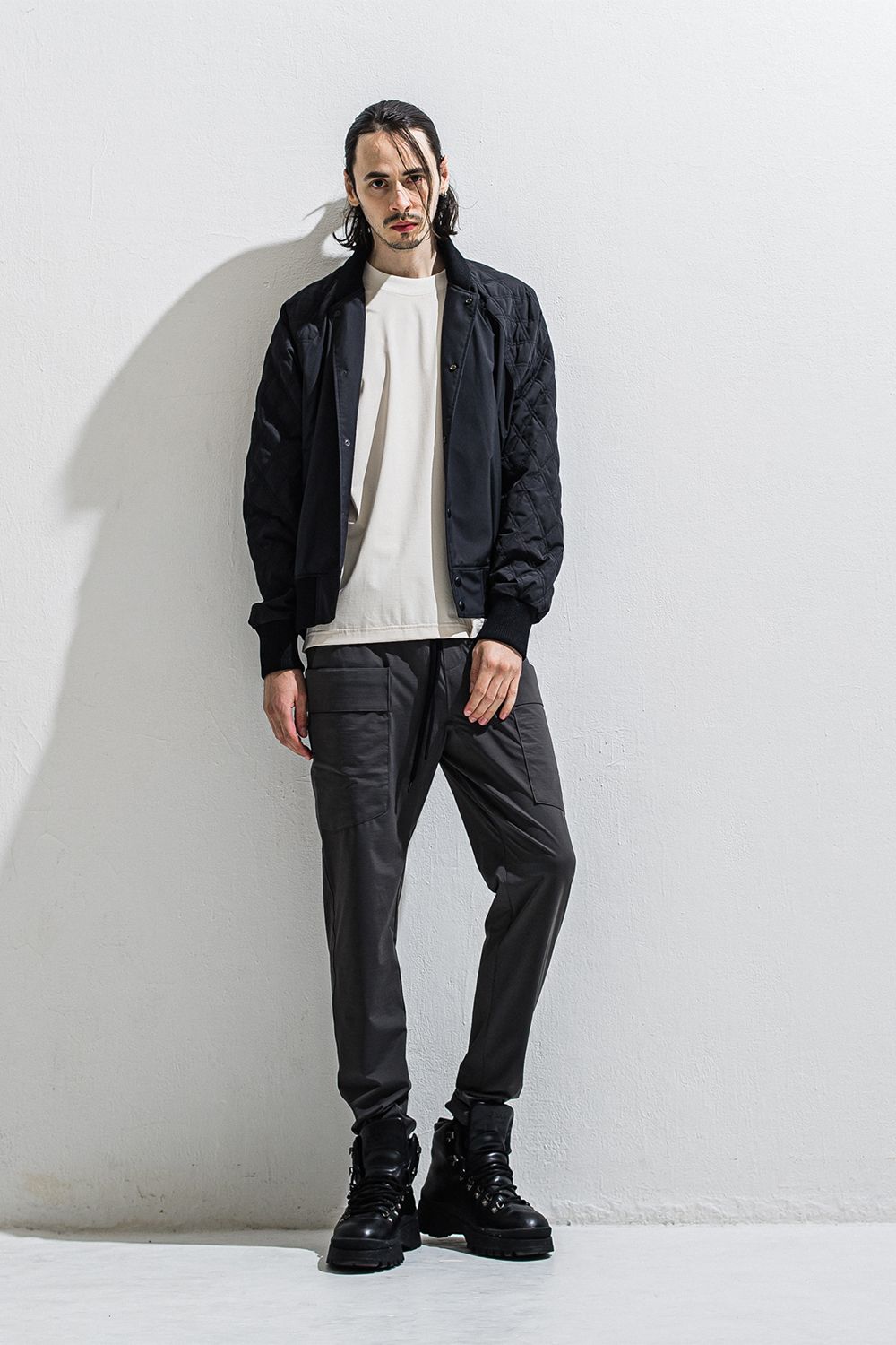 PB Varsity jacket / ラグランスリーブ キルティング バーシティージャケット