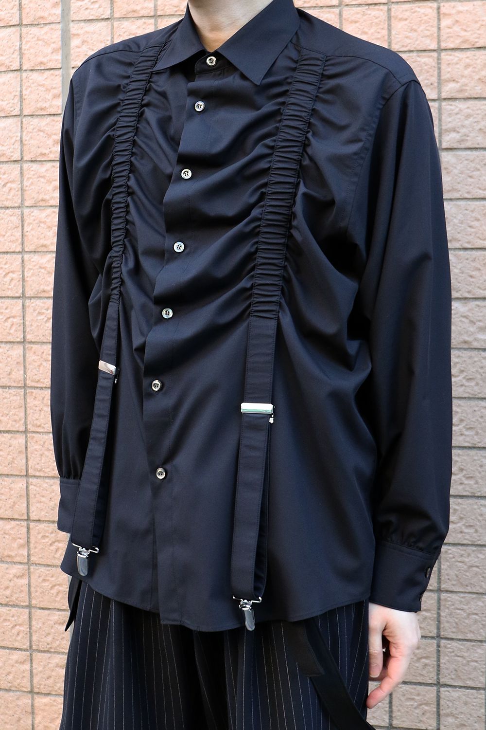 Fake suspenders shirt / フェイク サスペンダー シャツ