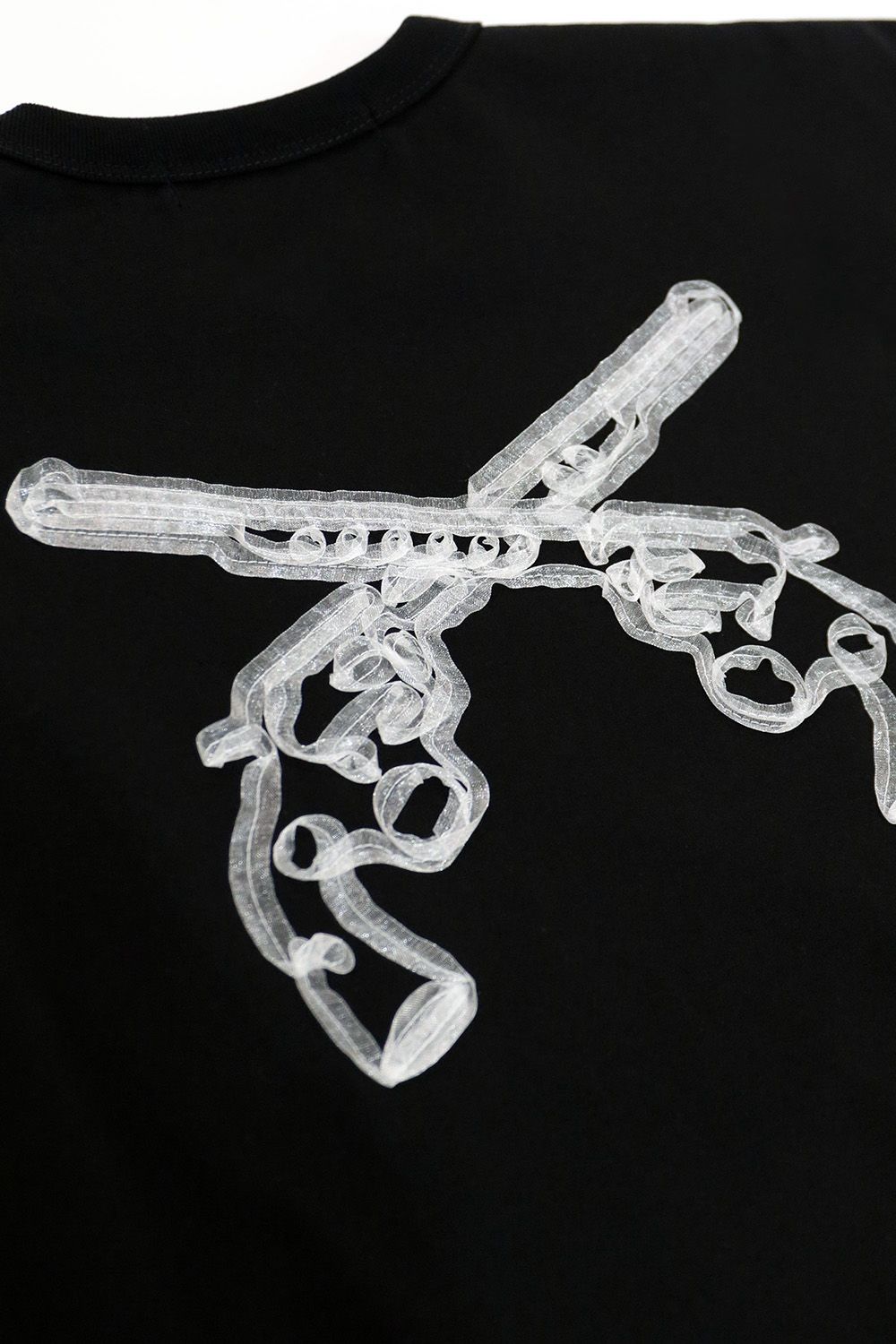 ORGANDY CROSSGUN T (Women's) / オーガンジー クロスガン Tシャツ