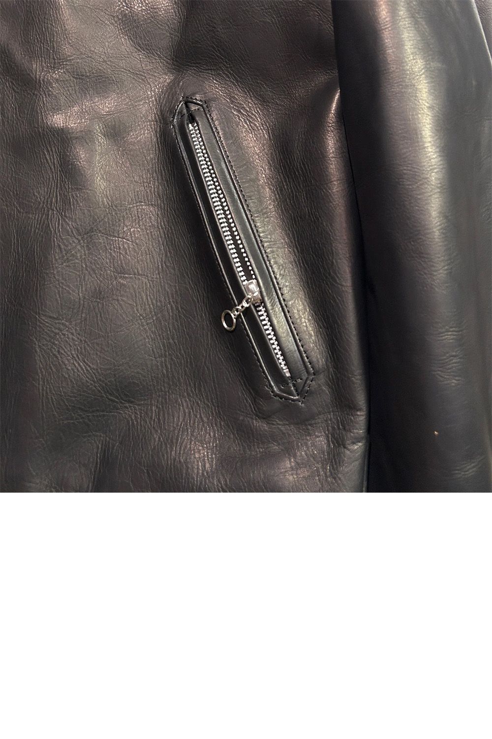 OIL WAX LEATHER JACKET / オイルワックス カウレザー ジップブルゾン