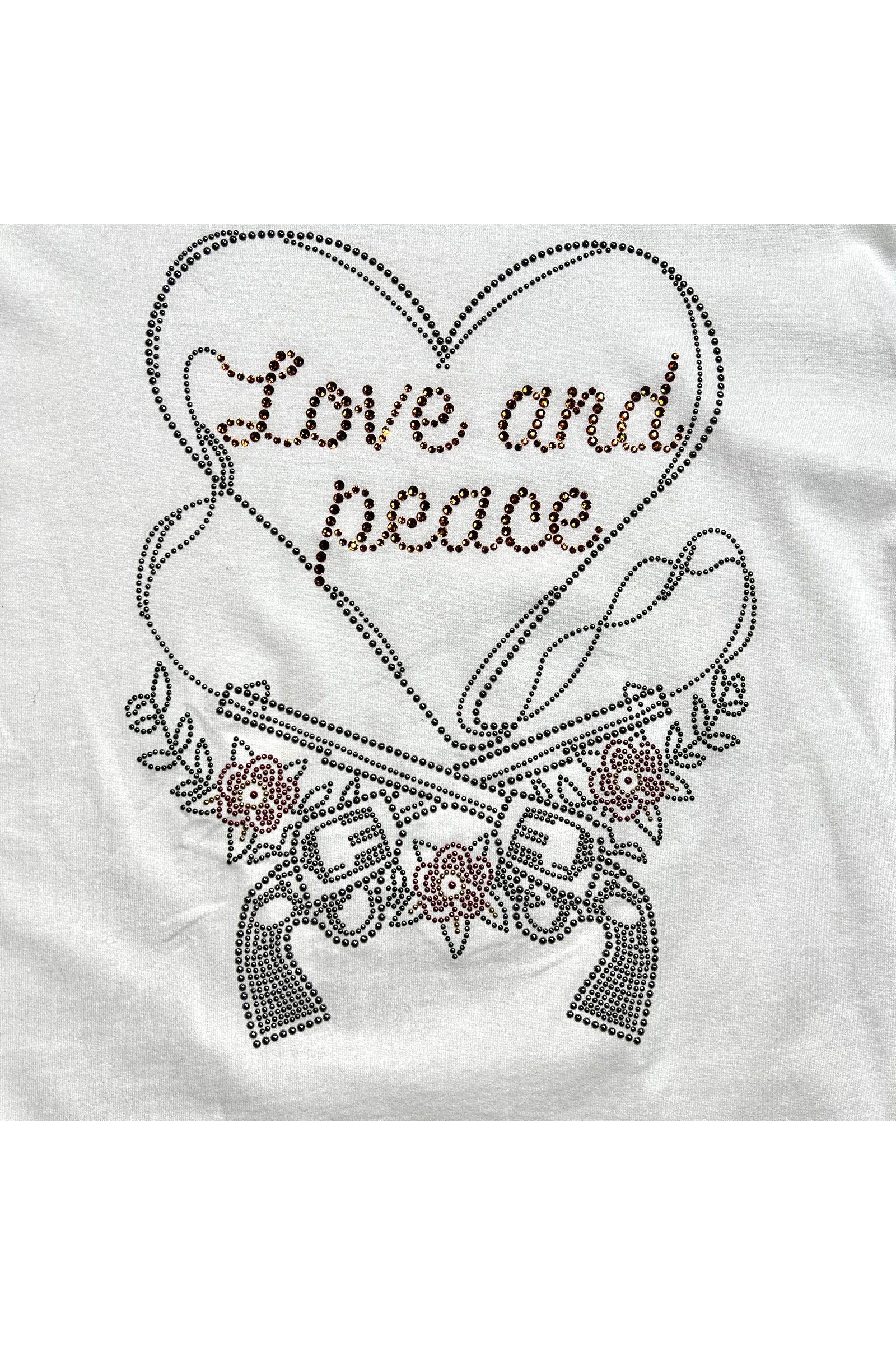 〈レディース〉HEART CROSSGUN T / ハート クロスガン Tシャツ