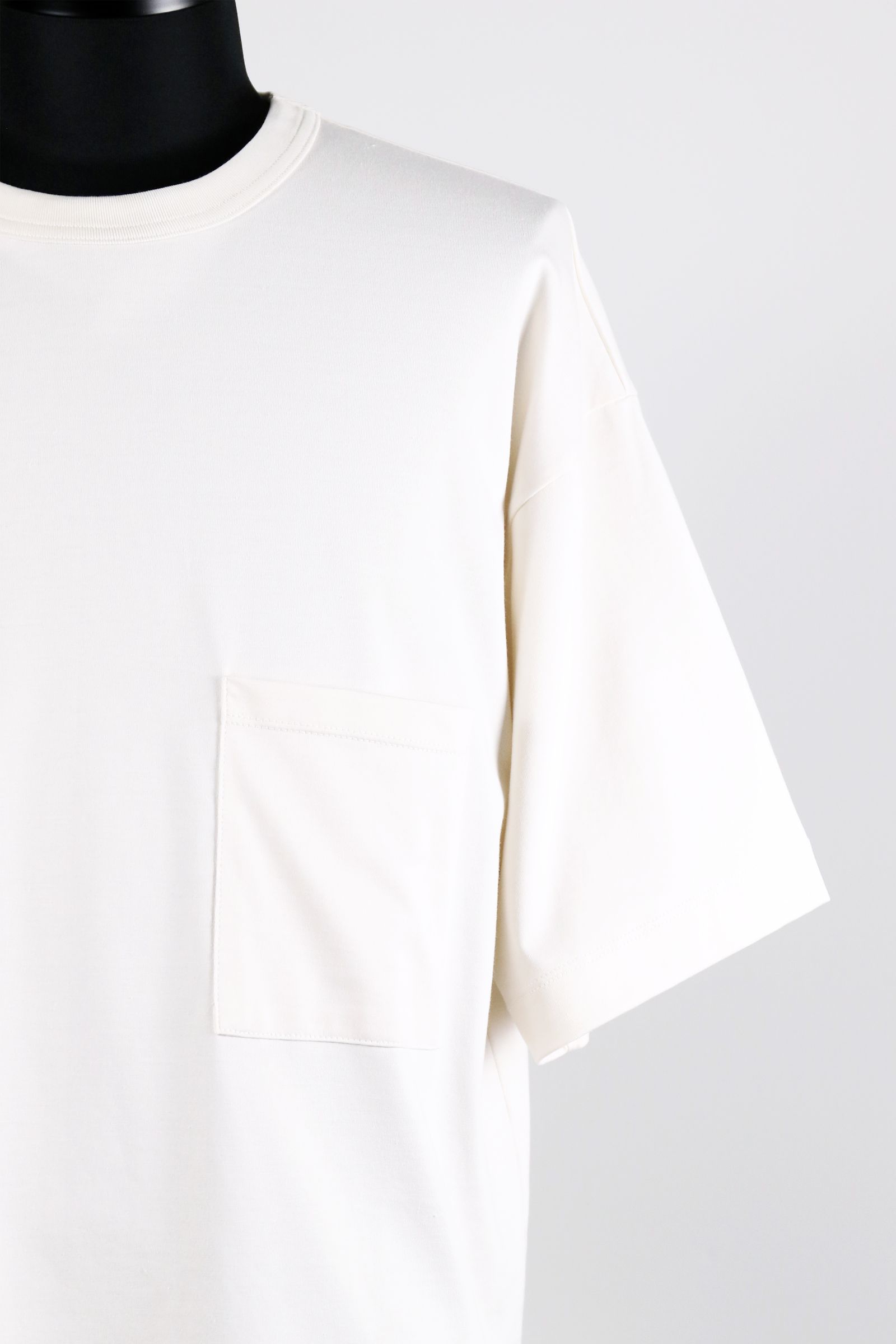 ORGANIC GIZA 60/3 KNIT DEVICES POCKET TEE / オーガニック ギザコットン ニット デバイス ポケット Tシャツ