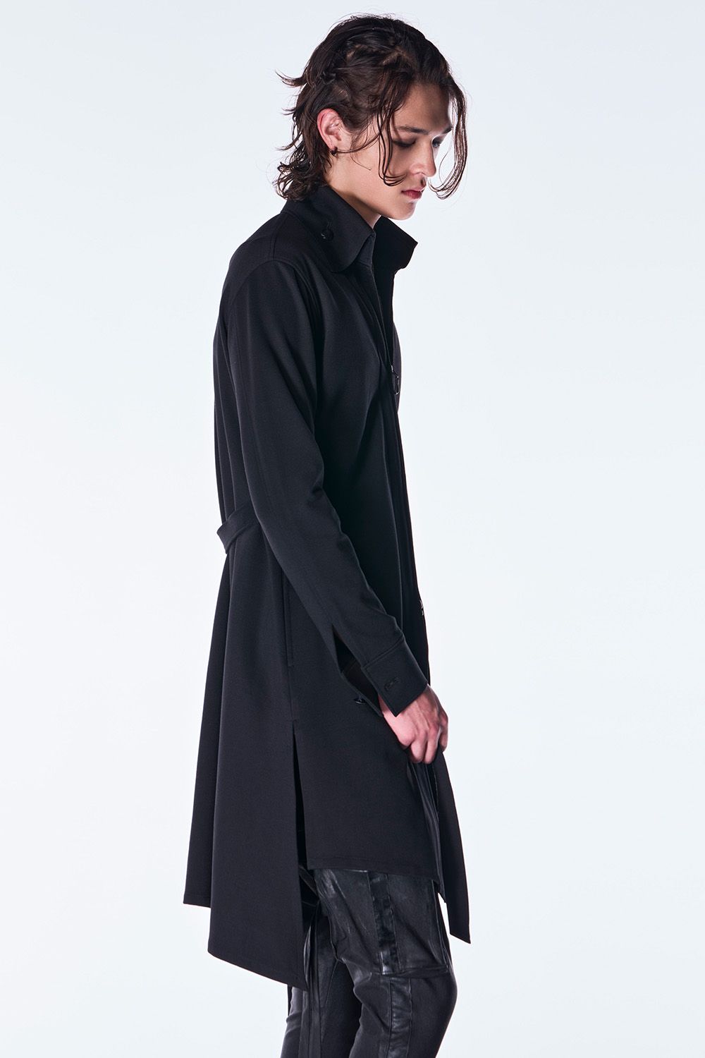 Mockrody Stand Collar Zip Shirt / モックロディスタンドカラー ジップ シャツ