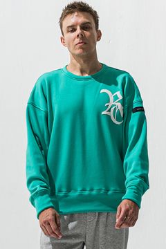 RC velours fleece drop trainer / RCロゴ 裏起毛 ベロア フリース ドロップショルダー ルーズトレーナー