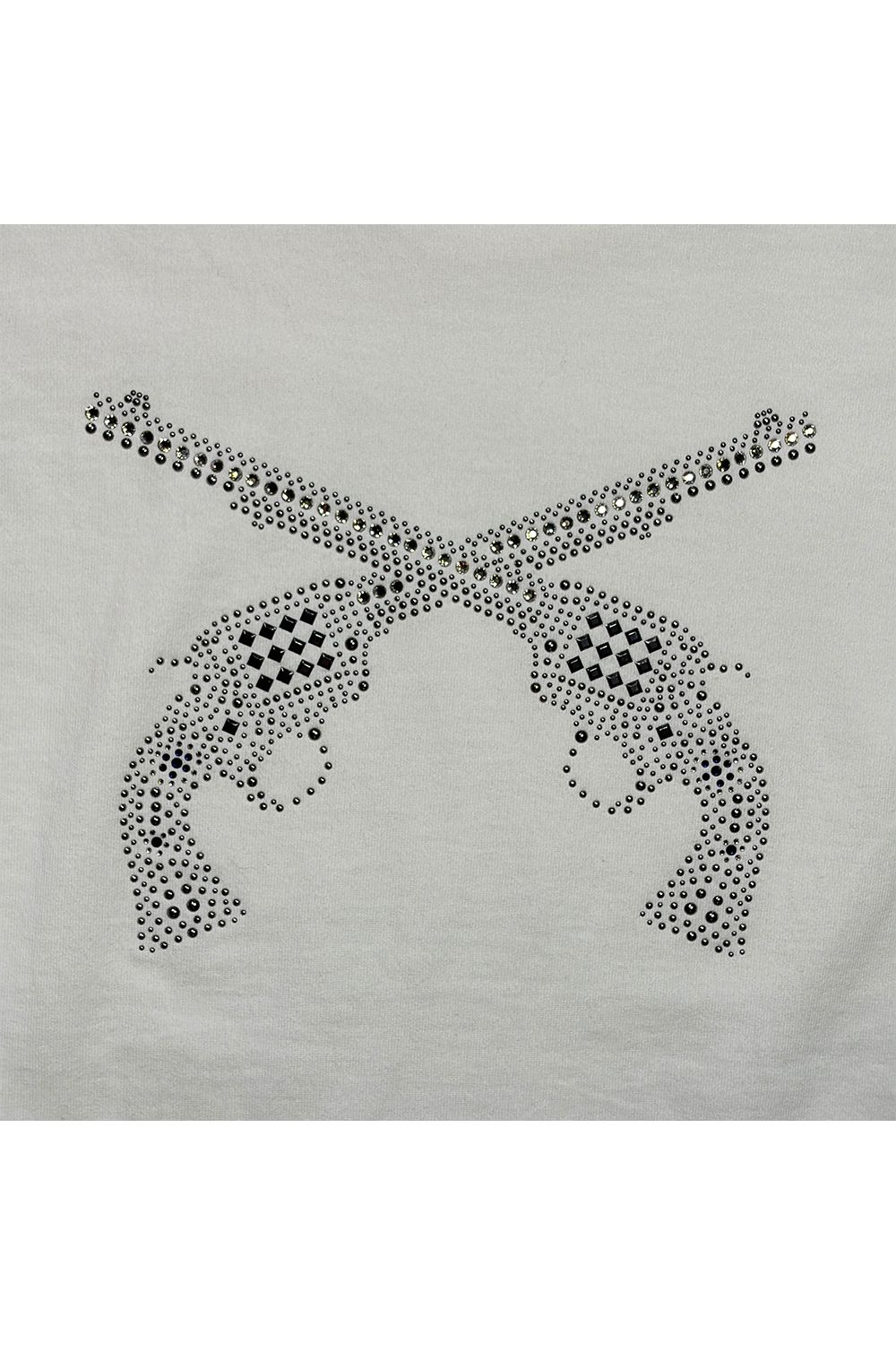 CROSSGUN CRY/MEATL T / クロスガン Tシャツ / クリスタル、メタル