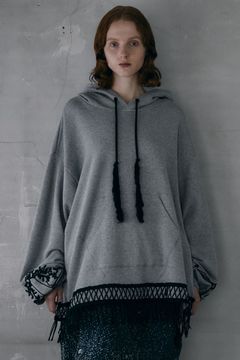 Embroidery wide hoodie / エンブロイダリー ワイド フーディー