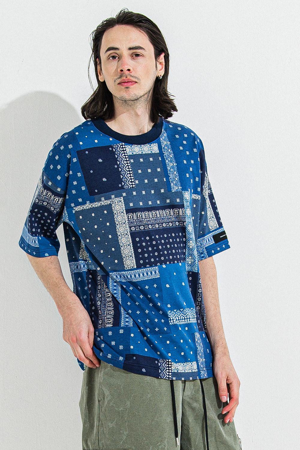 BANDANA OVER TEE / バンダナ オーバーサイズ Tシャツ