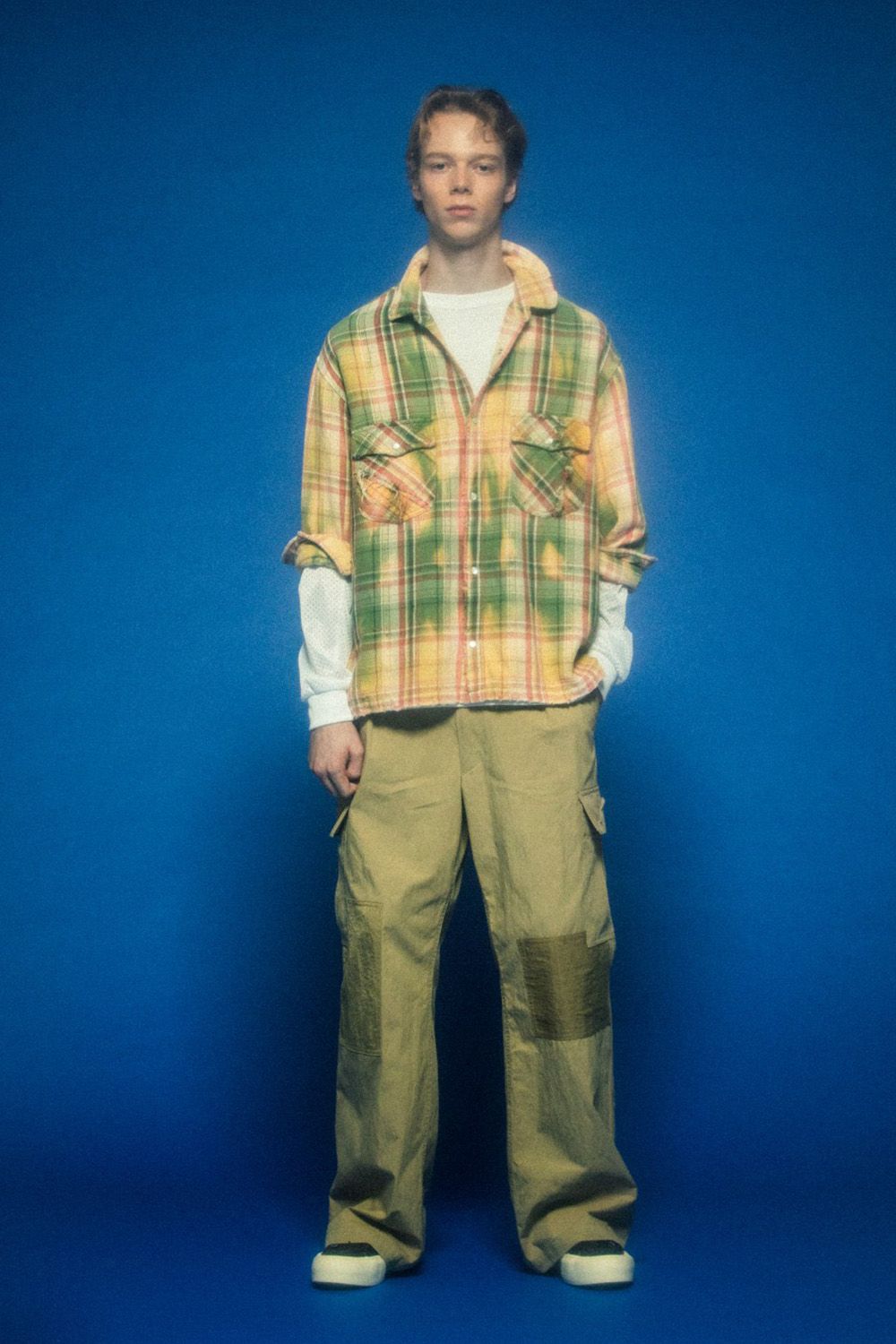 CO CHECK SHIRT / Peace / コットン チェック シャツ Peace METAL HOTFIX