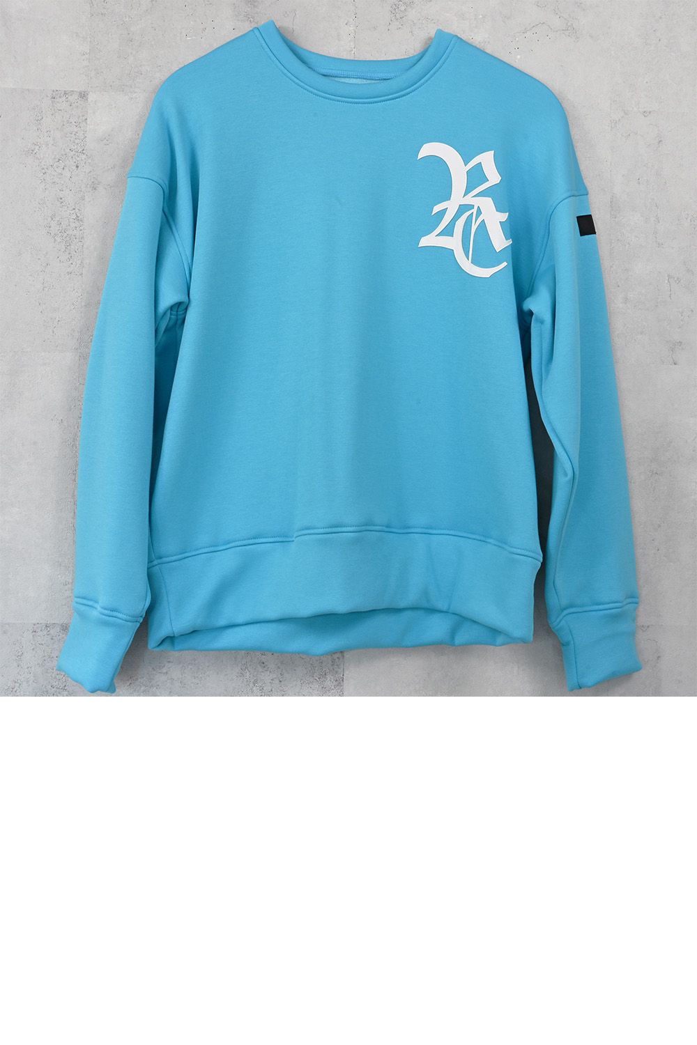 RC velours fleece drop trainer / RCロゴ 裏起毛 ベロア フリース ドロップショルダー ルーズトレーナー