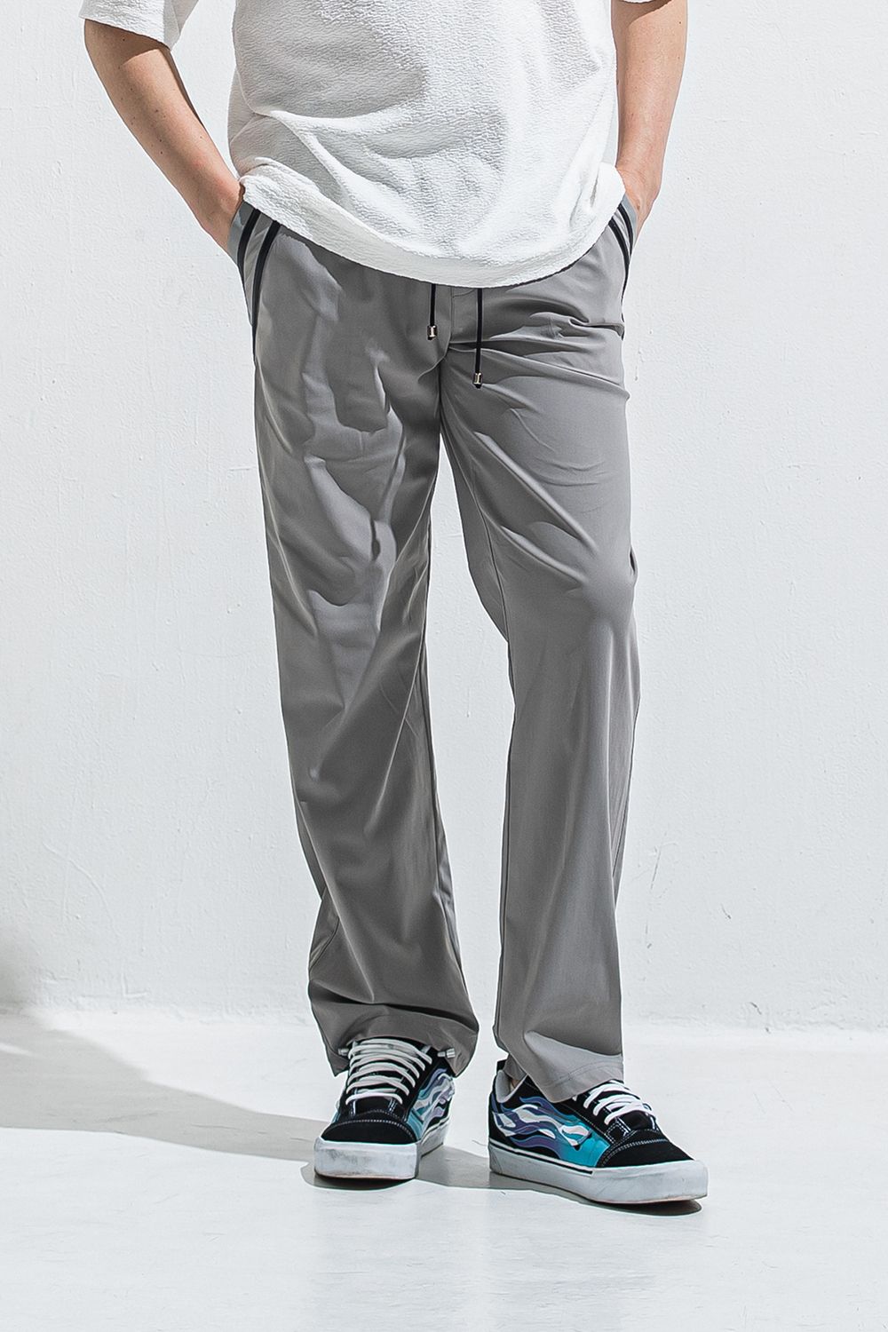 EDGE NYLON SEMI WIDE PT / エッジ ナイロン セミワイドパンツ