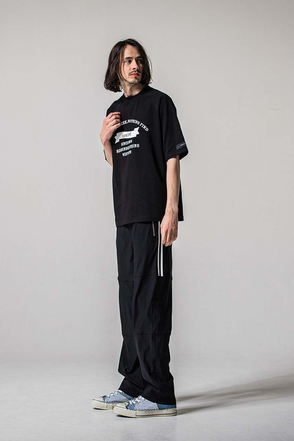 JOHNSON LINE NYLON WIDE PT / ジョンソン ナイロン ラインワイドパンツ