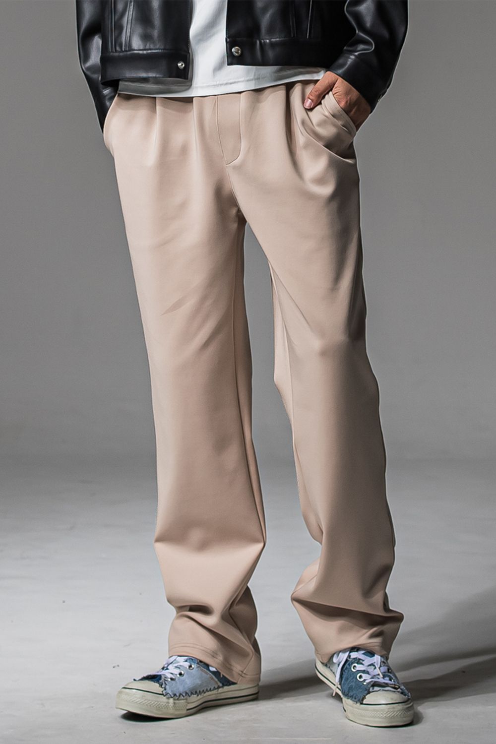 CHRIS EASY WIDE TUCK PANTS / クリス イージーワイドタックパンツ