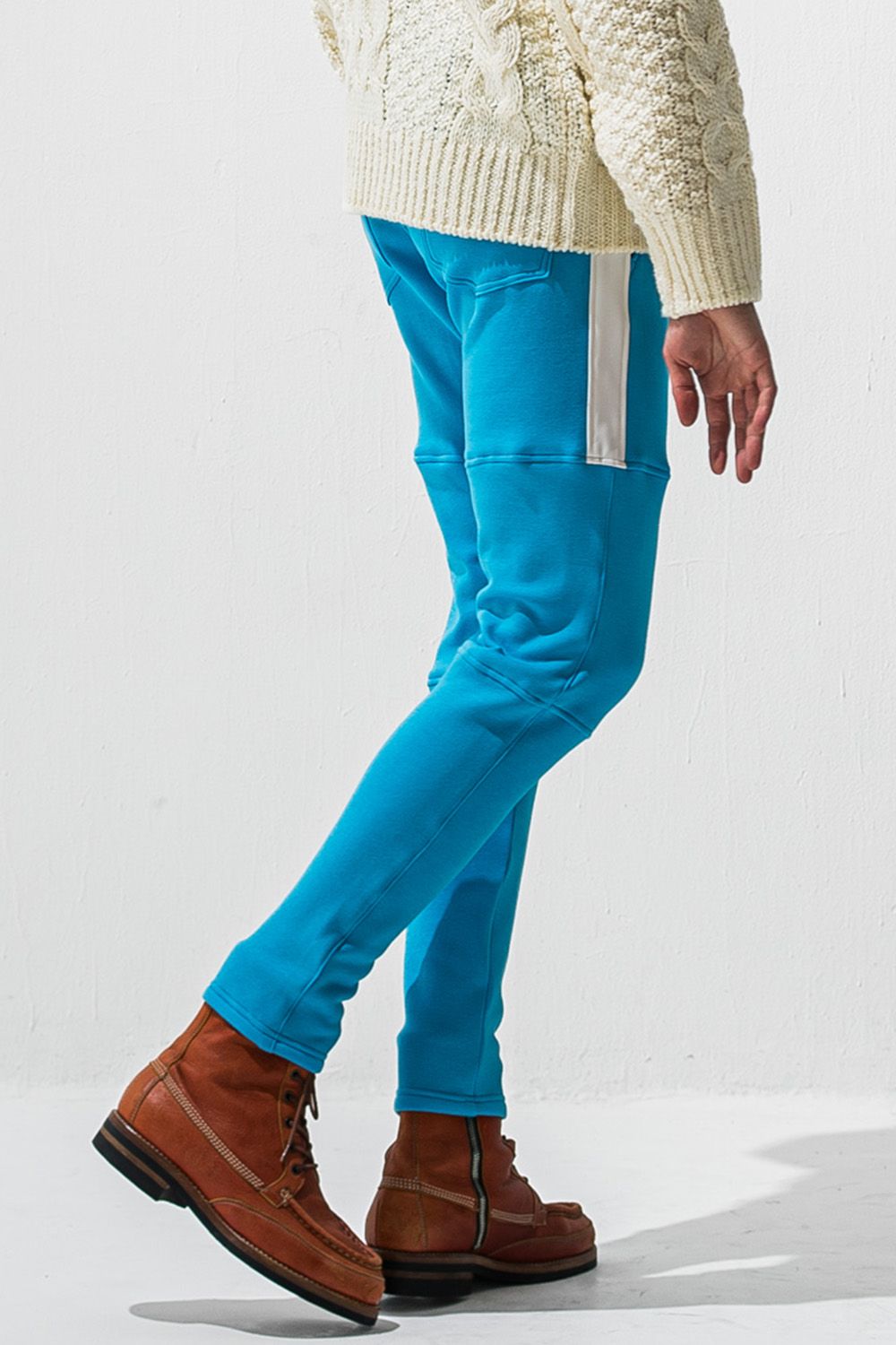 VELOURS FLEECE JT PT /  ベロア フリース 1タック ライン パンツ