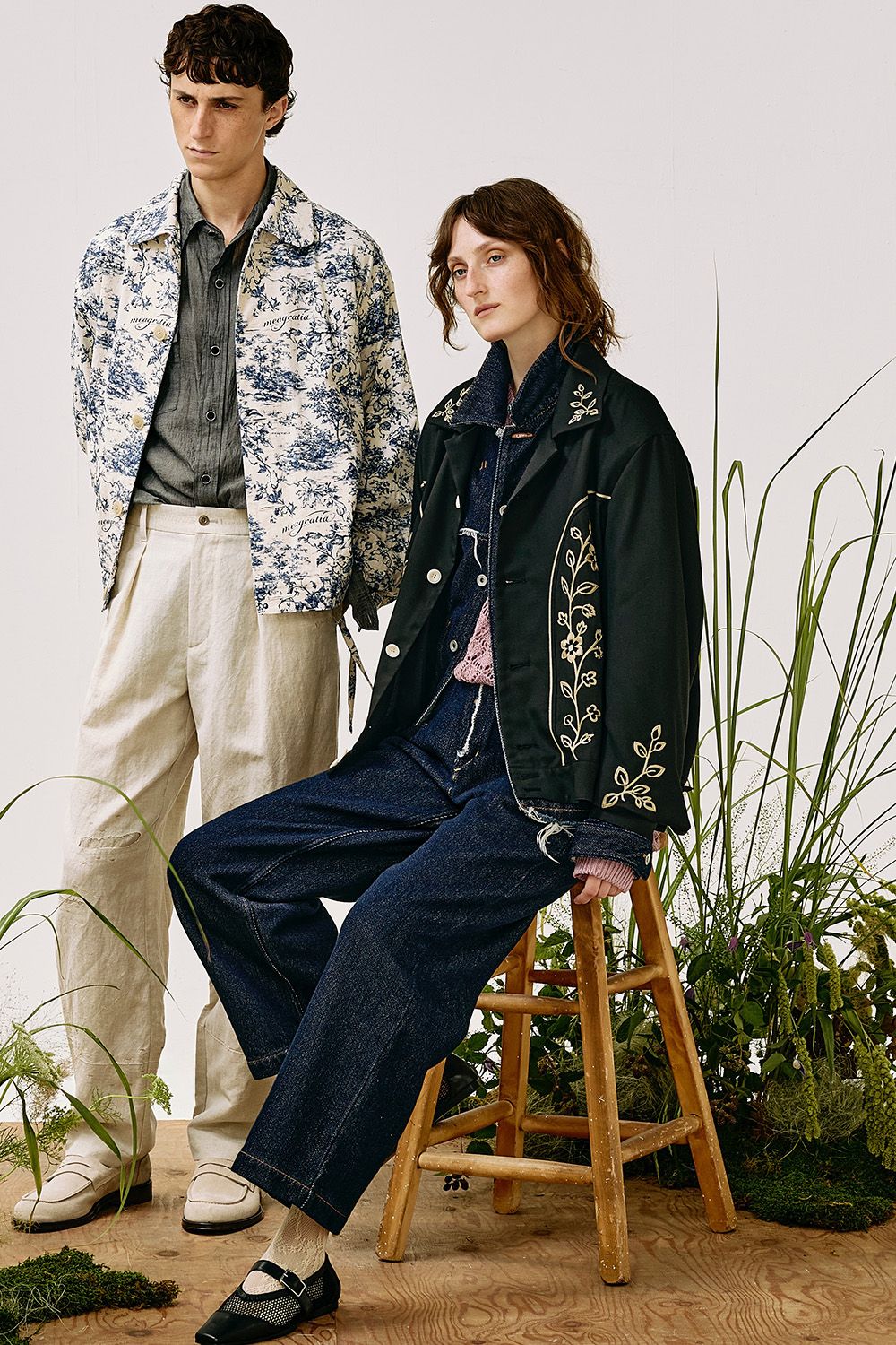 Embroidery western BL / エンブロイダリー ウエスタン ブルゾン
