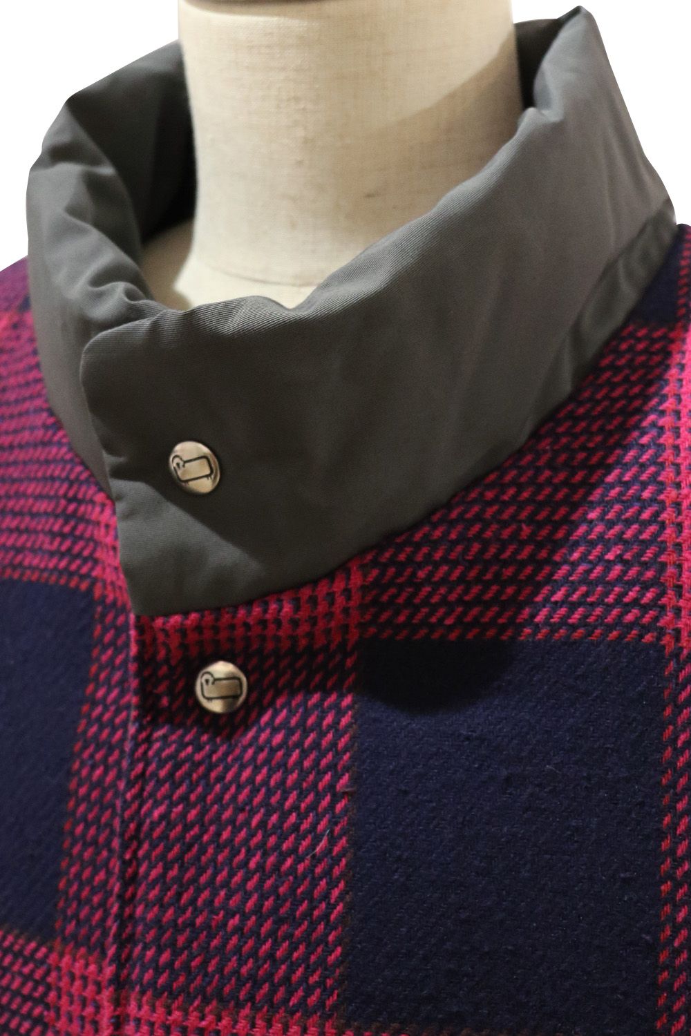 N.HOOLYWOOD COMPILE × WOOLRICH REVERSIBLE VEST / エヌハリウッド コンパイル ウールリッチ リバーシブルダウンベスト