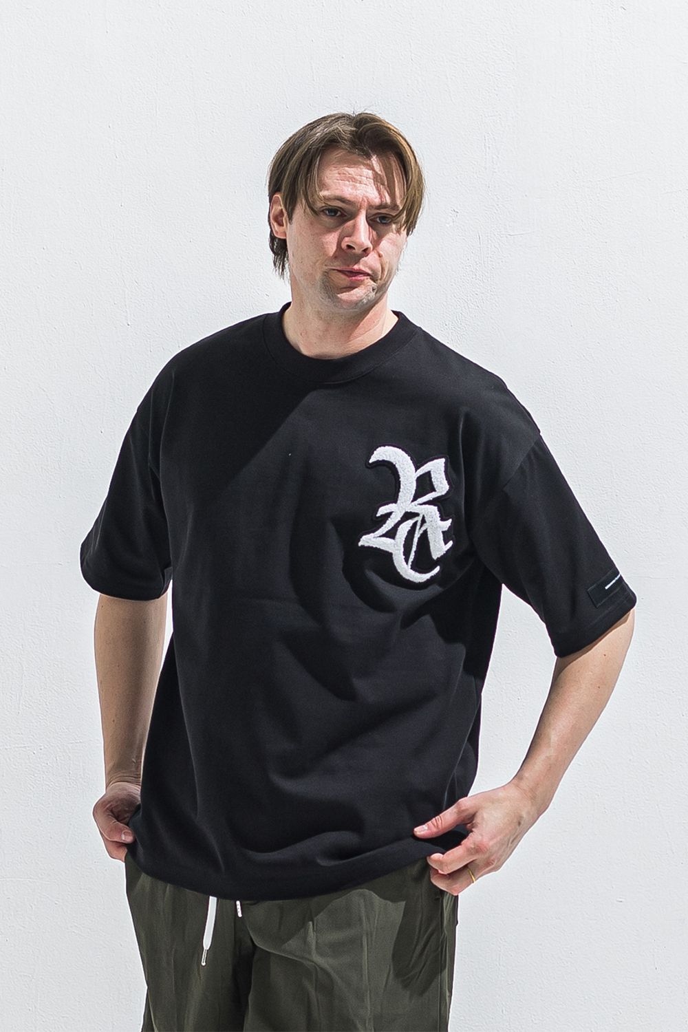 RC OVER TEE / RCロゴ サガラ刺繍ワッペン オーバー Tシャツ