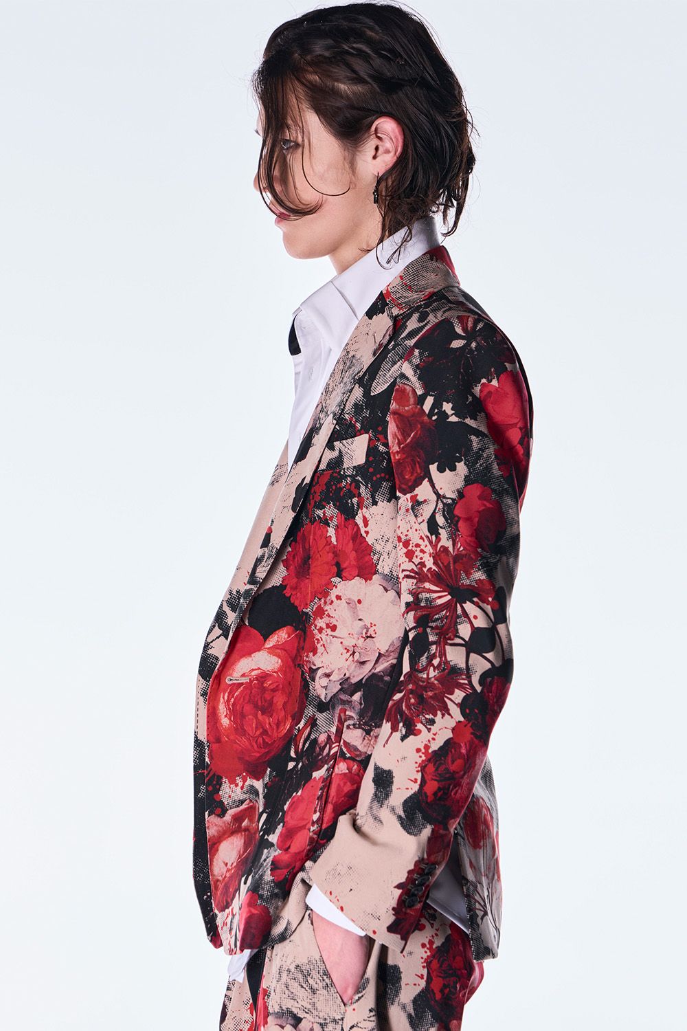 Beige Flora Jacket  / ベージュ フローラ ジャケット