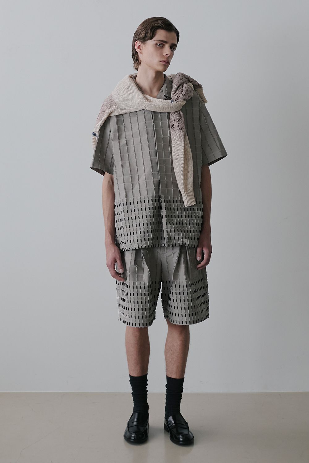 Block pattern S/S shirt / ブロックパターン ショートスリーブ シャツ