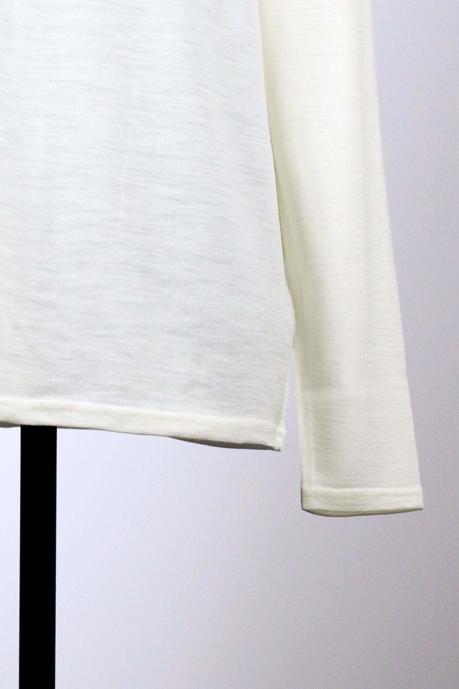 WASHABLE WOOL HIGH NECK SHIRT / ウォッシャブル ウール ハイネック シャツ