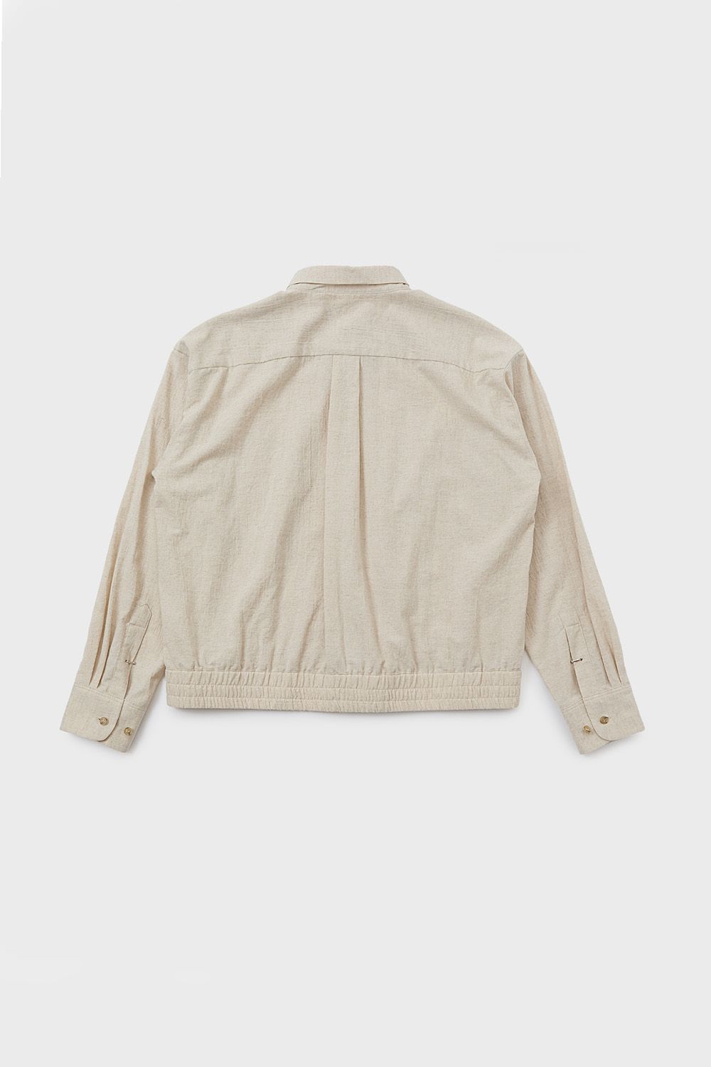 Cotton linen short length shirt / コットン リネン ショートレングス シャツ