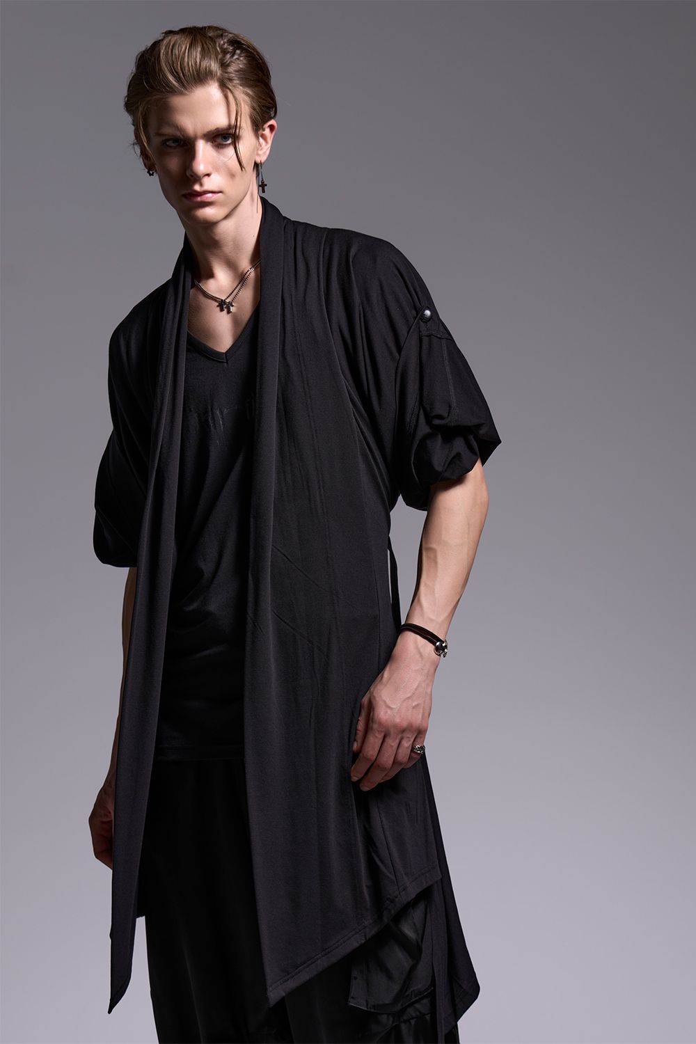 BEATENJIKU KIMONO-Sleeve Cardigan / ベア天竺 着物スリーブ カーディガン